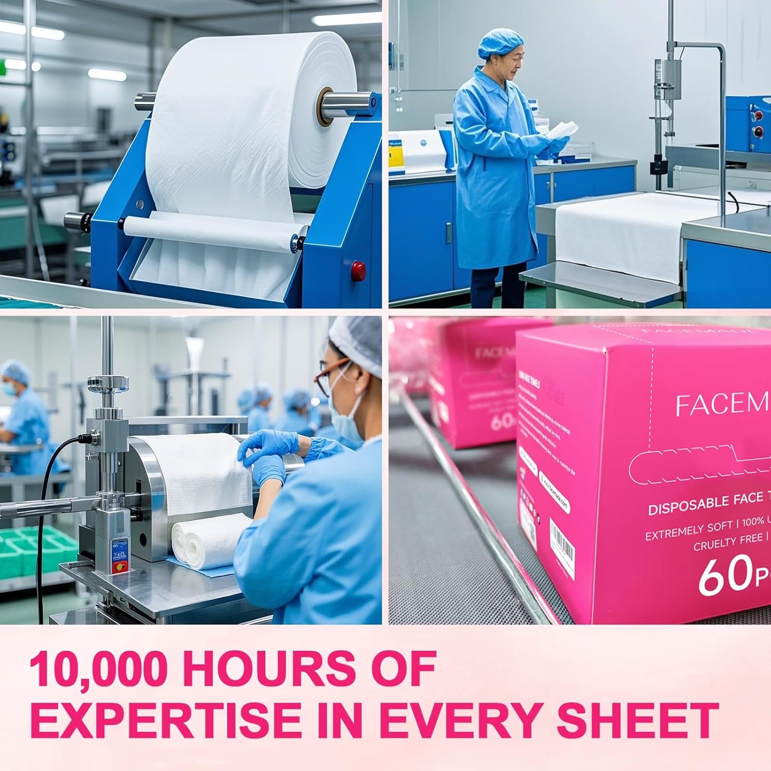 Thumbnail 4 de FACEMADE 60 Count XXL 12x12 Face Towels