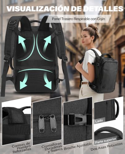 Thumbnail 4 de VANKEV Mochila de cabina 45x36x20 cm (30 L) para viajes en EasyJet
