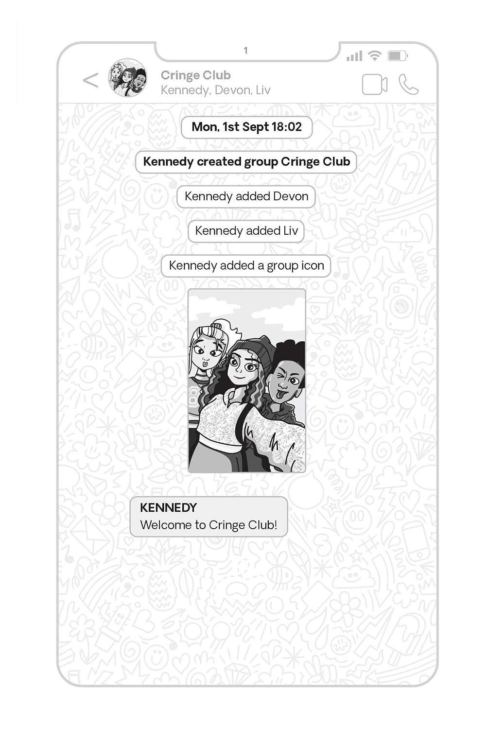 Detalle 2 de Cringe Club: Volume 1 – kinderboek voor tweens vanaf 9 jaar, 352 pagina’s
