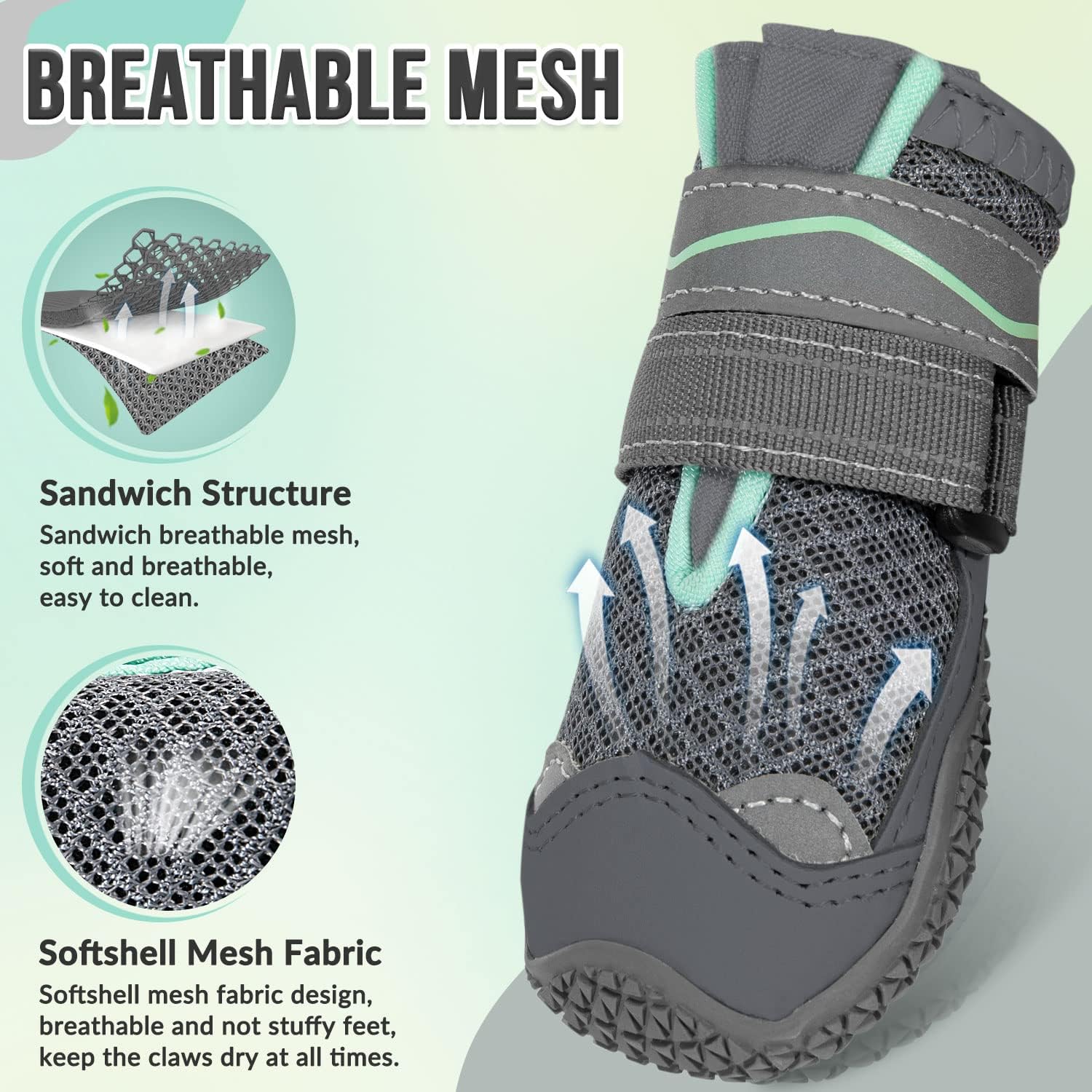 Detalle 2 de SlowTon botas para perros impermeables