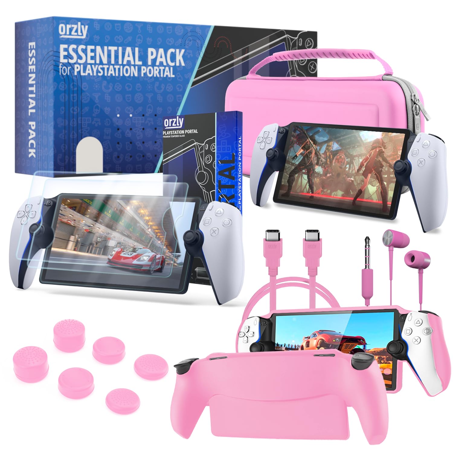 Thumbnail 6 de Orzly PS Portal Accessories Bundle: Case, Screen Protector, Grip Case, Thumb Grips & More