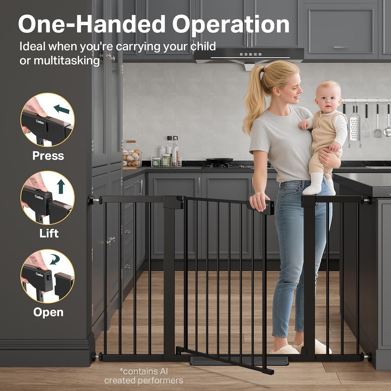 Thumbnail 6 de Cumbor 29.7"–51.5" Extra Wide Baby Gate