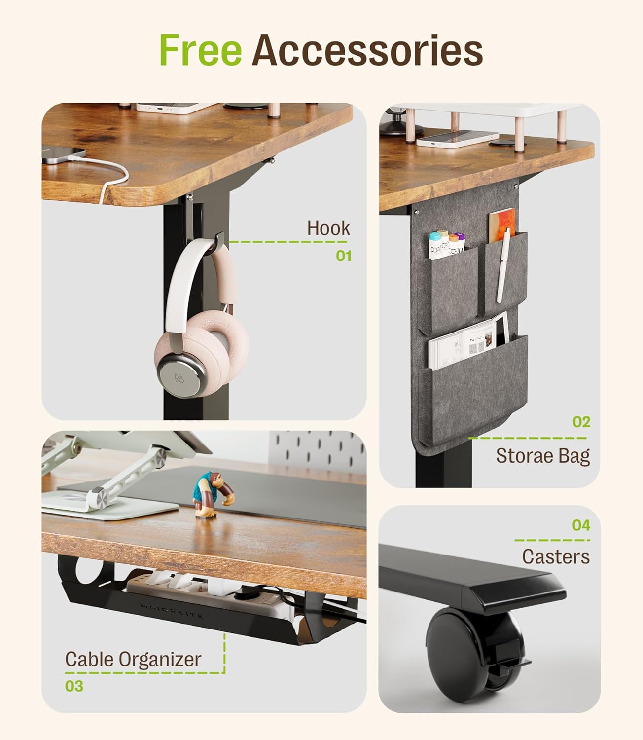 Thumbnail 6 de MAIDeSITe Electric Height Adjustable Standing Desk, 120 x 60 cm – UK Review