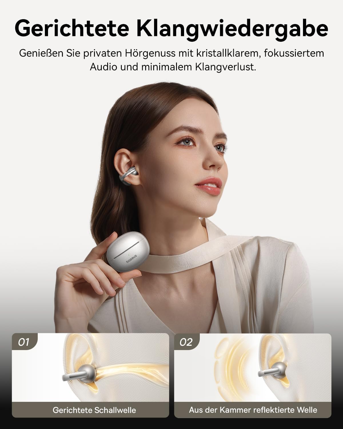 Thumbnail 6 de Baseus MC1 Pro Open Ear Kopfhörer Titan