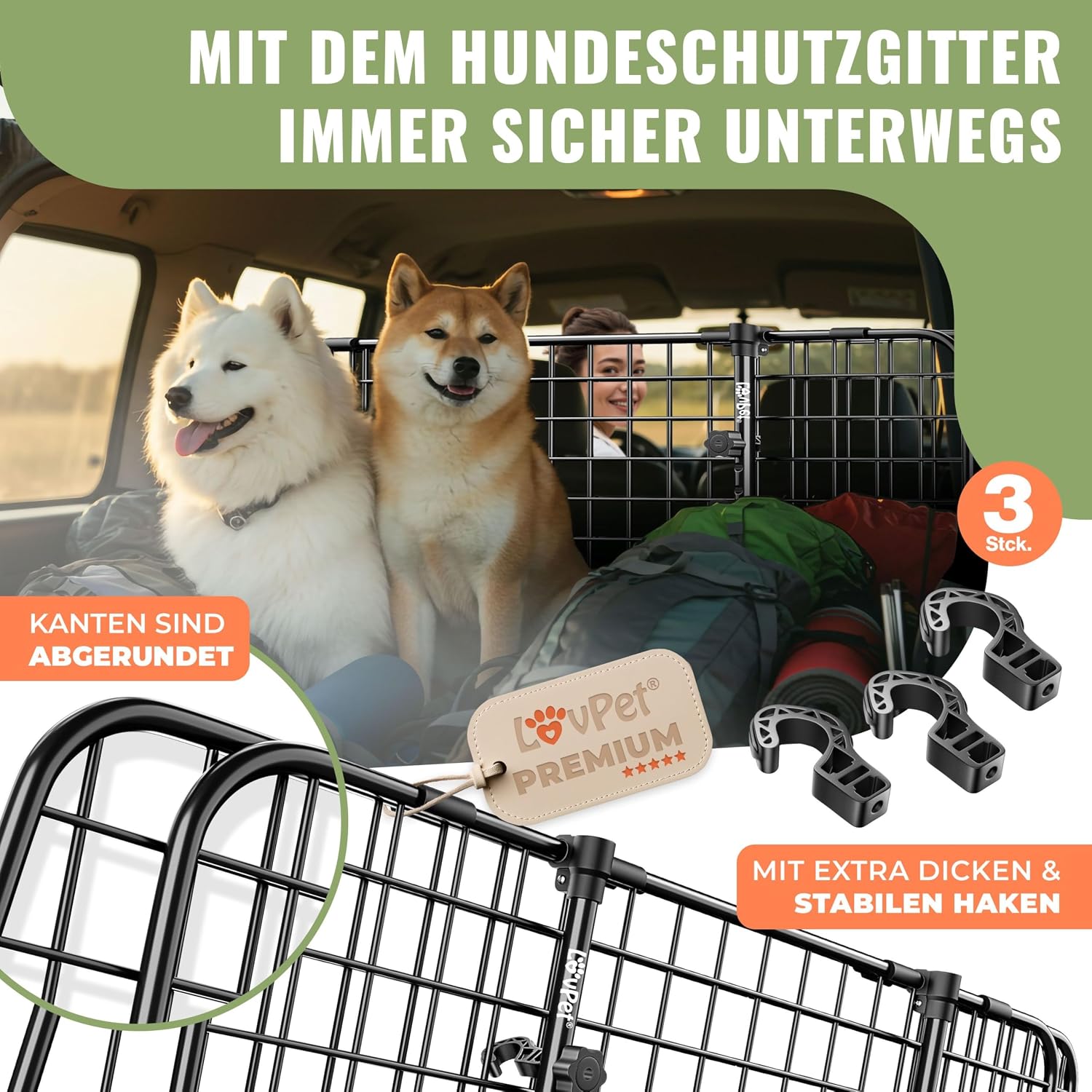 Thumbnail 4 de LOVPET® Hundegitter 30 x 91-153 cm