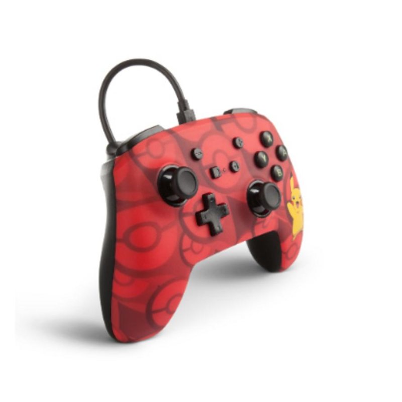 Thumbnail 1 de Gamepad PowerA Nintendo Switch Alámbrico USB Rojo: control preciso sin baterías