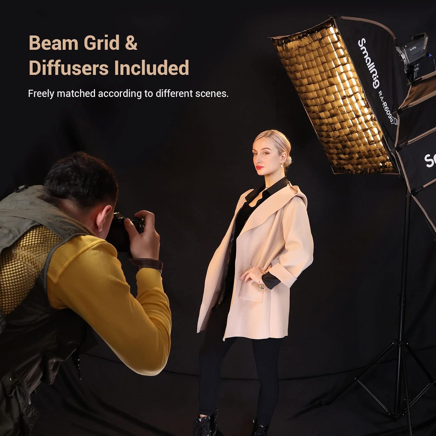 Detalle 1 de SMALLRIG Rectangular Softbox 60 x 90cm Quick Release Bowens Mount (3930)