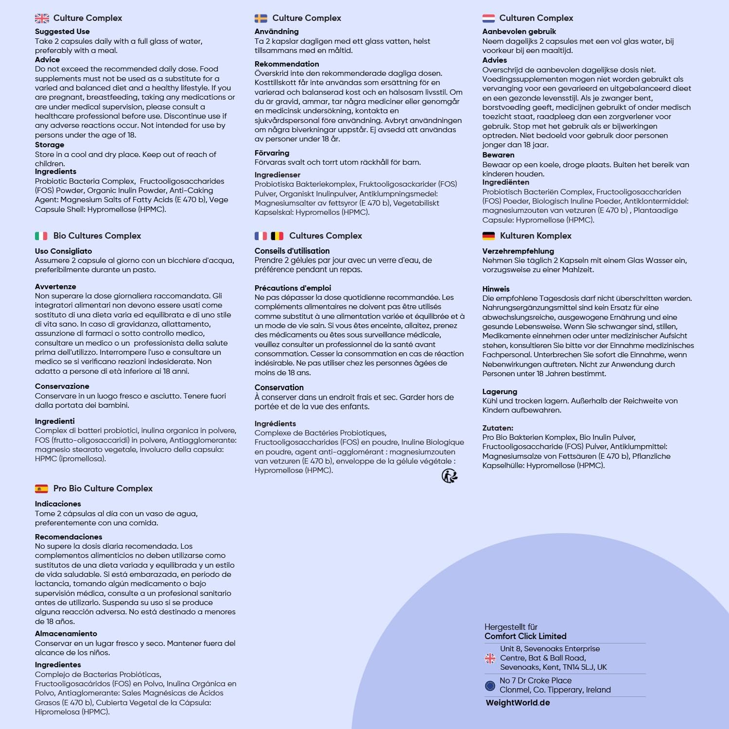 Thumbnail 4 de WeightWorld Kulturen Komplex 120 Kapseln 💊
