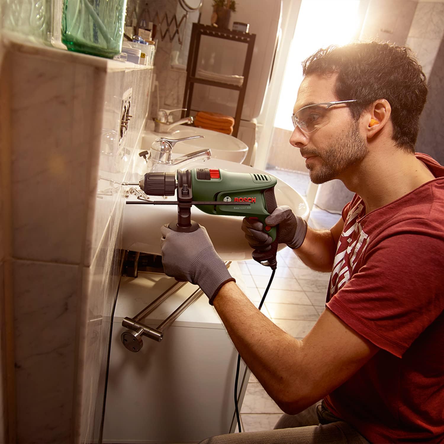 Thumbnail 3 de Bosch Schlagbohrmaschine EasyImpact 600 (600 Watt) im Koffer