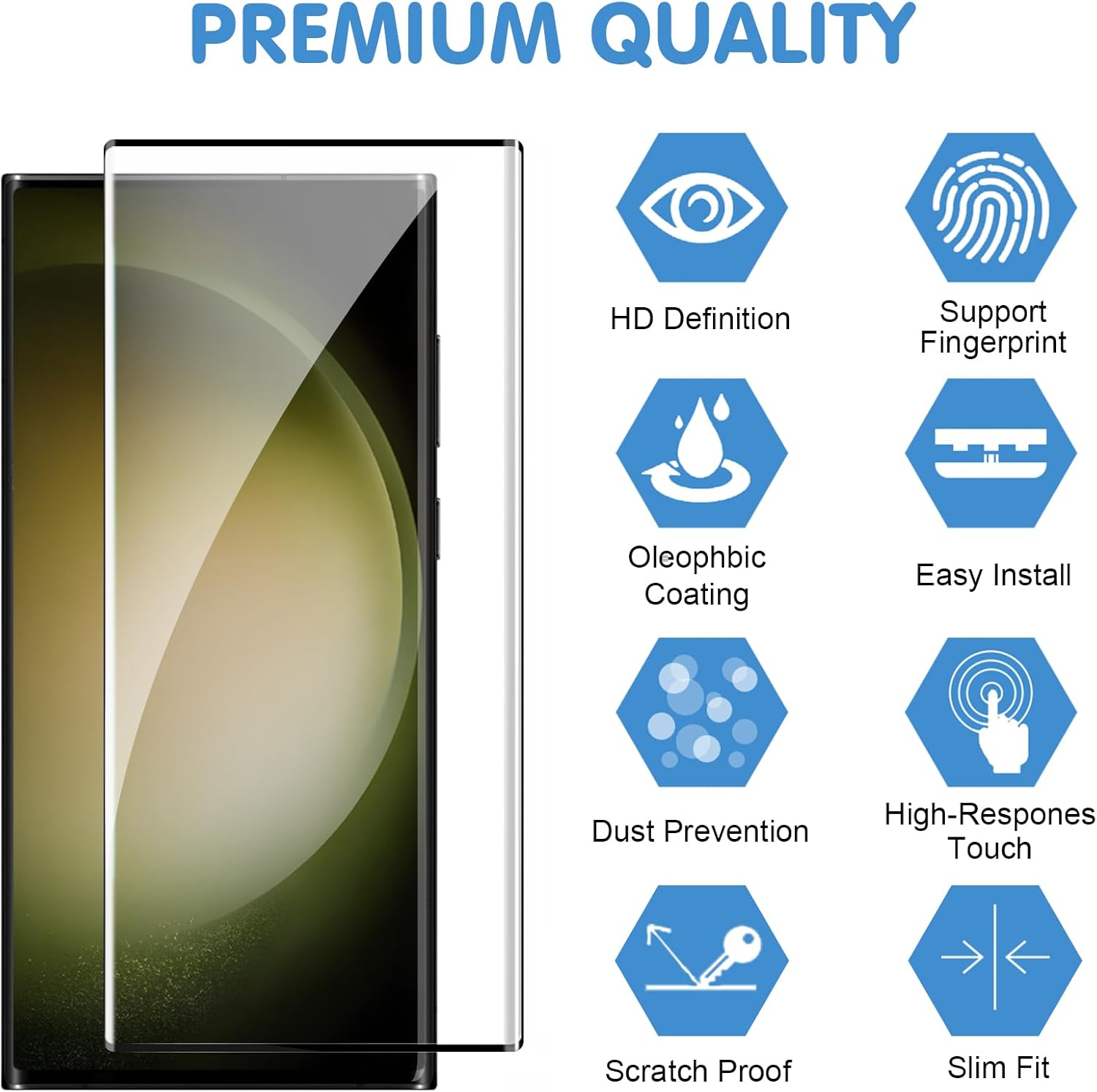 Thumbnail 1 de Galaxy S23 Ultra Screen Protector 3 Pack