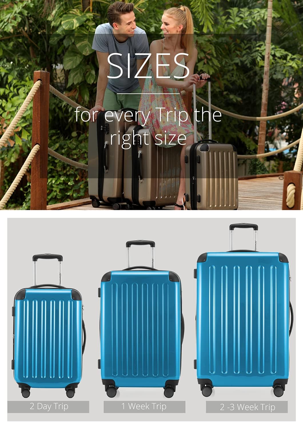Thumbnail 6 de HAUPTSTADTKOFFER Alex – Valise Moyenne Rigide 65 cm, 74 L, couleur Bleu Cyan