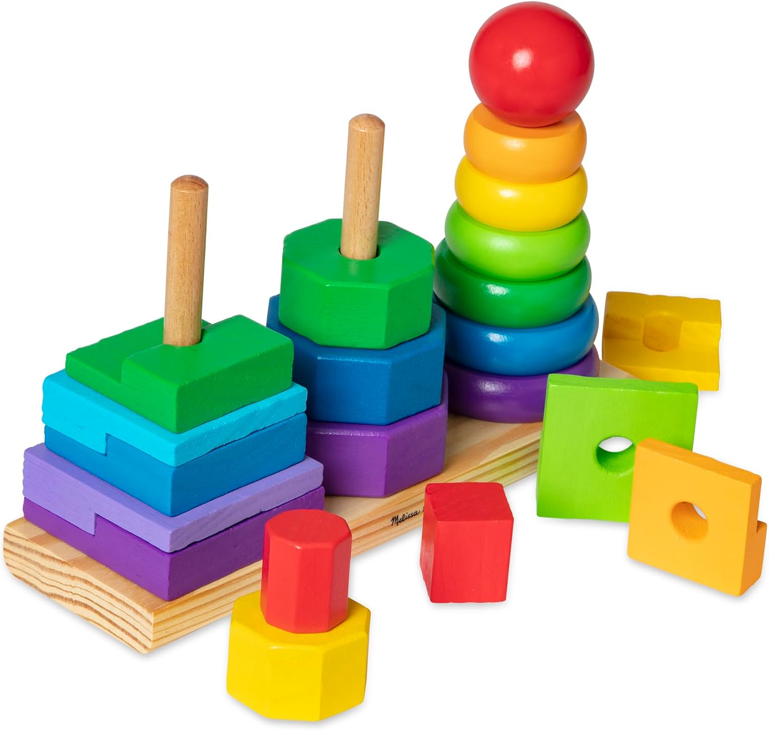 Detalle 2 de Melissa & Doug Apilador Geométrico 25 piezas