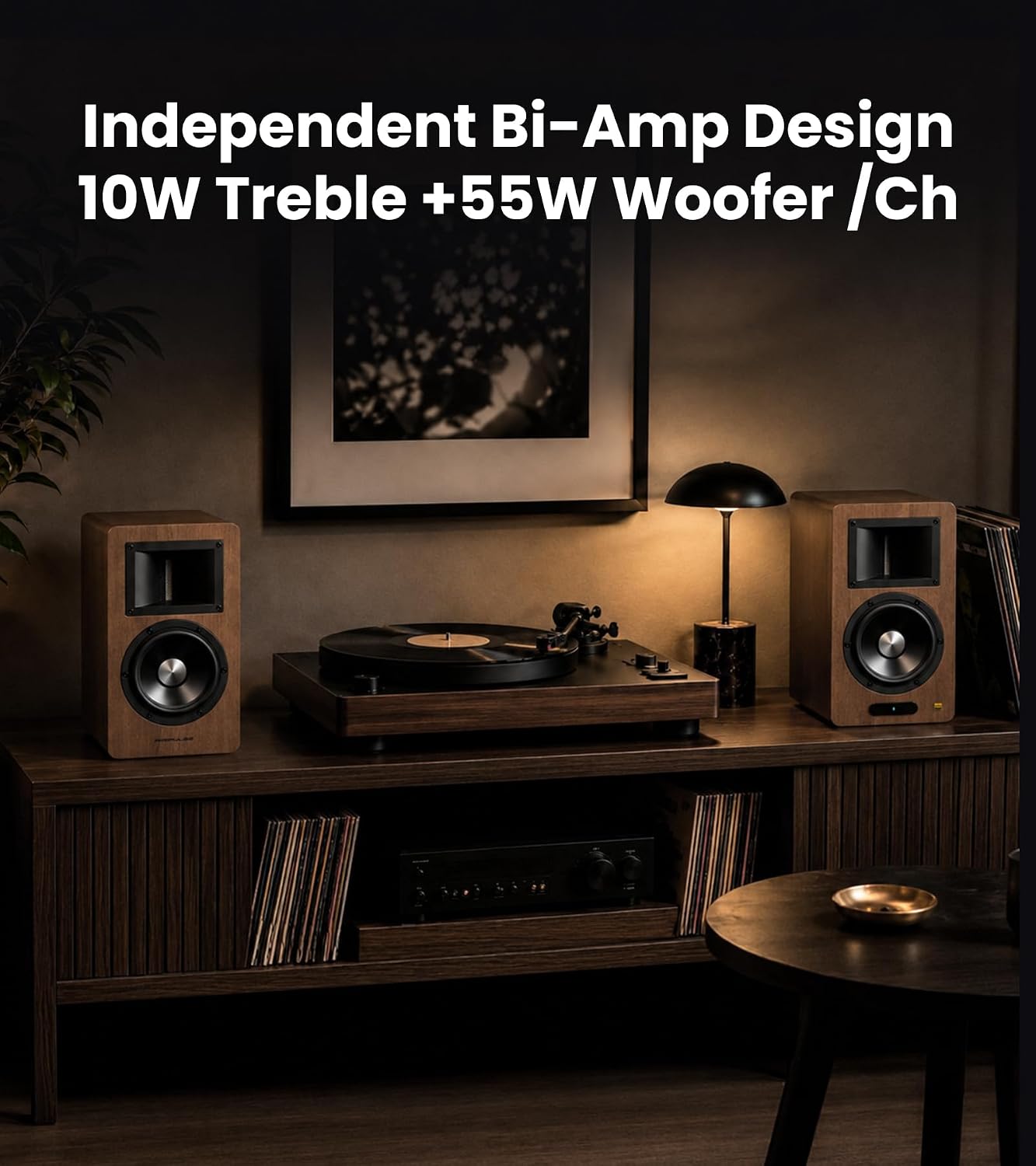 Detalle 2 de Edifier powered bookshelf speakers 130W RMS