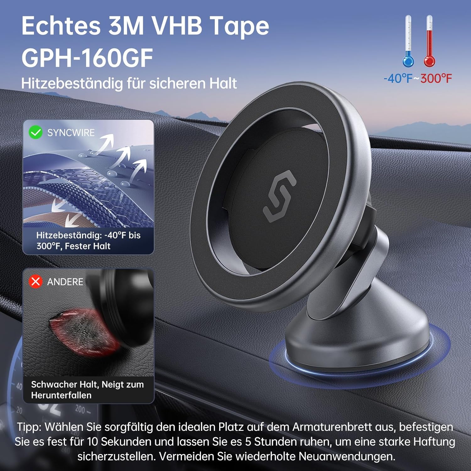 Detalle 2 de SYNCWIRE MagSafe Kfz-Halterung 360°