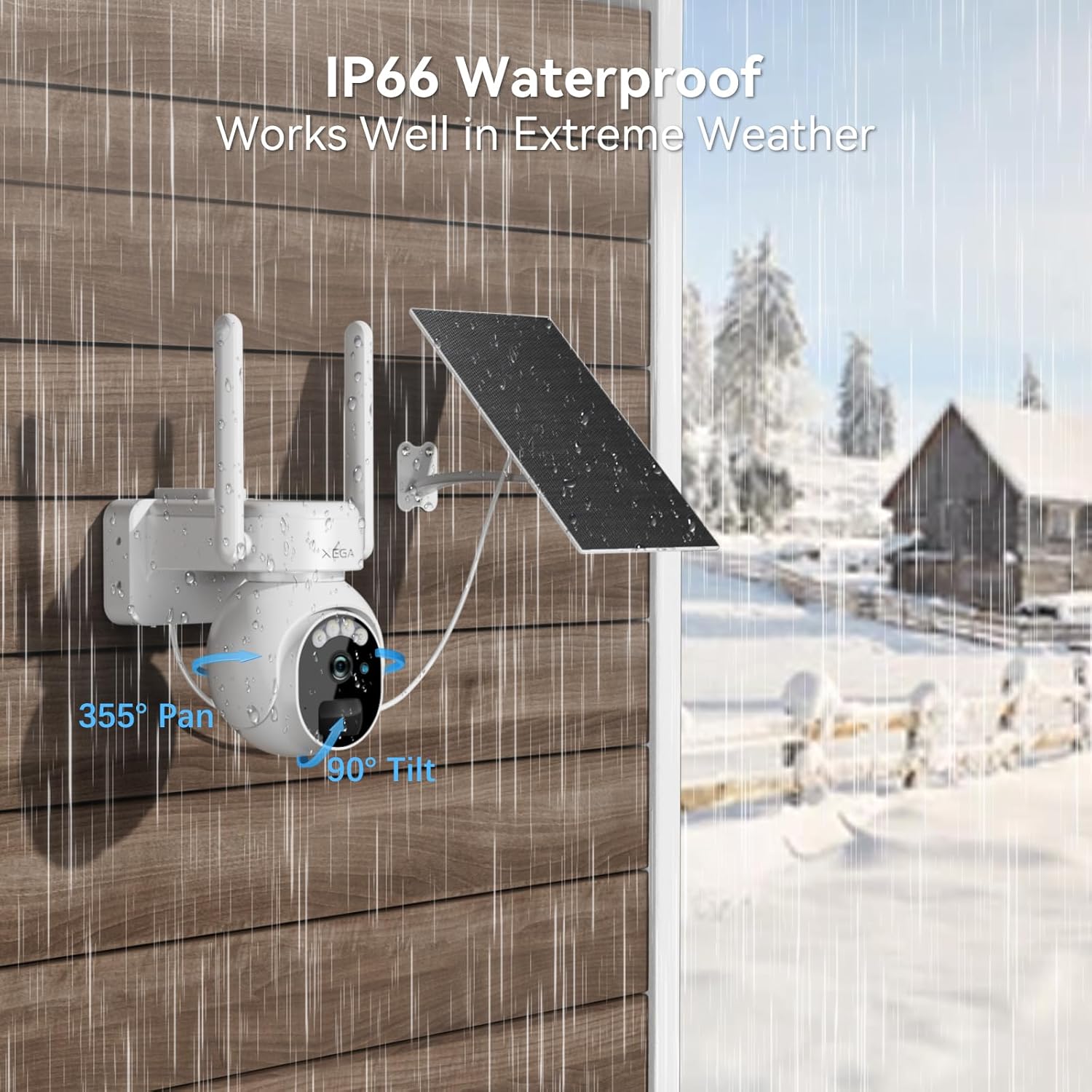 Thumbnail 5 de Xega 4G LTE Security Camera 2K solar outdoor camera