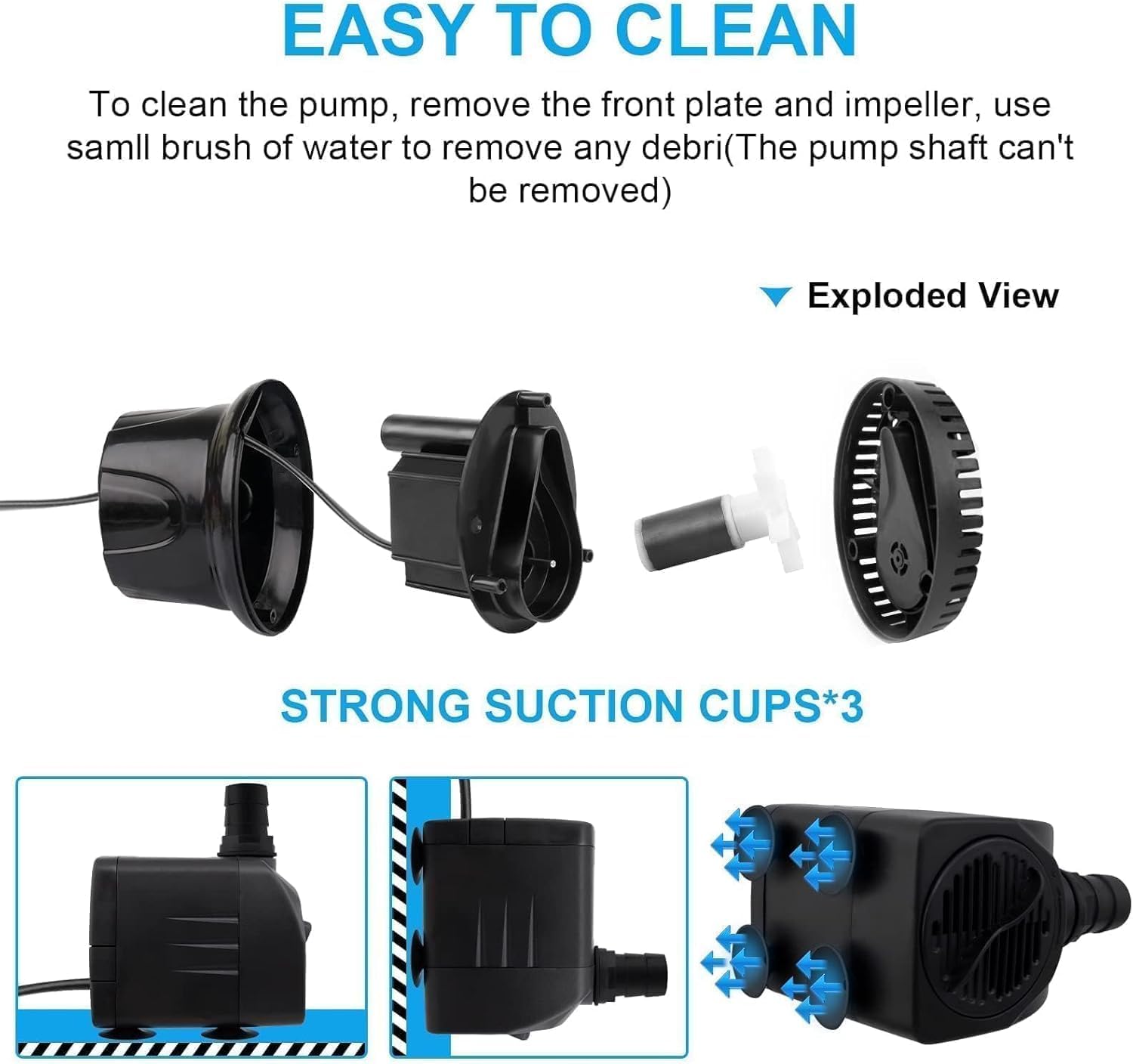 Thumbnail 2 de Awroutdoor submersible pump 30W 2500L/H