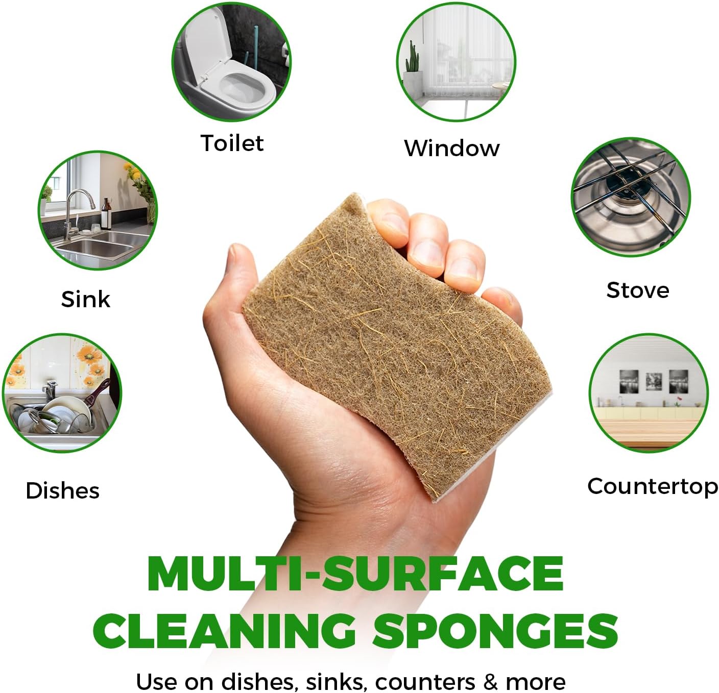 Detalle 2 de YFUIF Kitchen Sponges, Cellulose