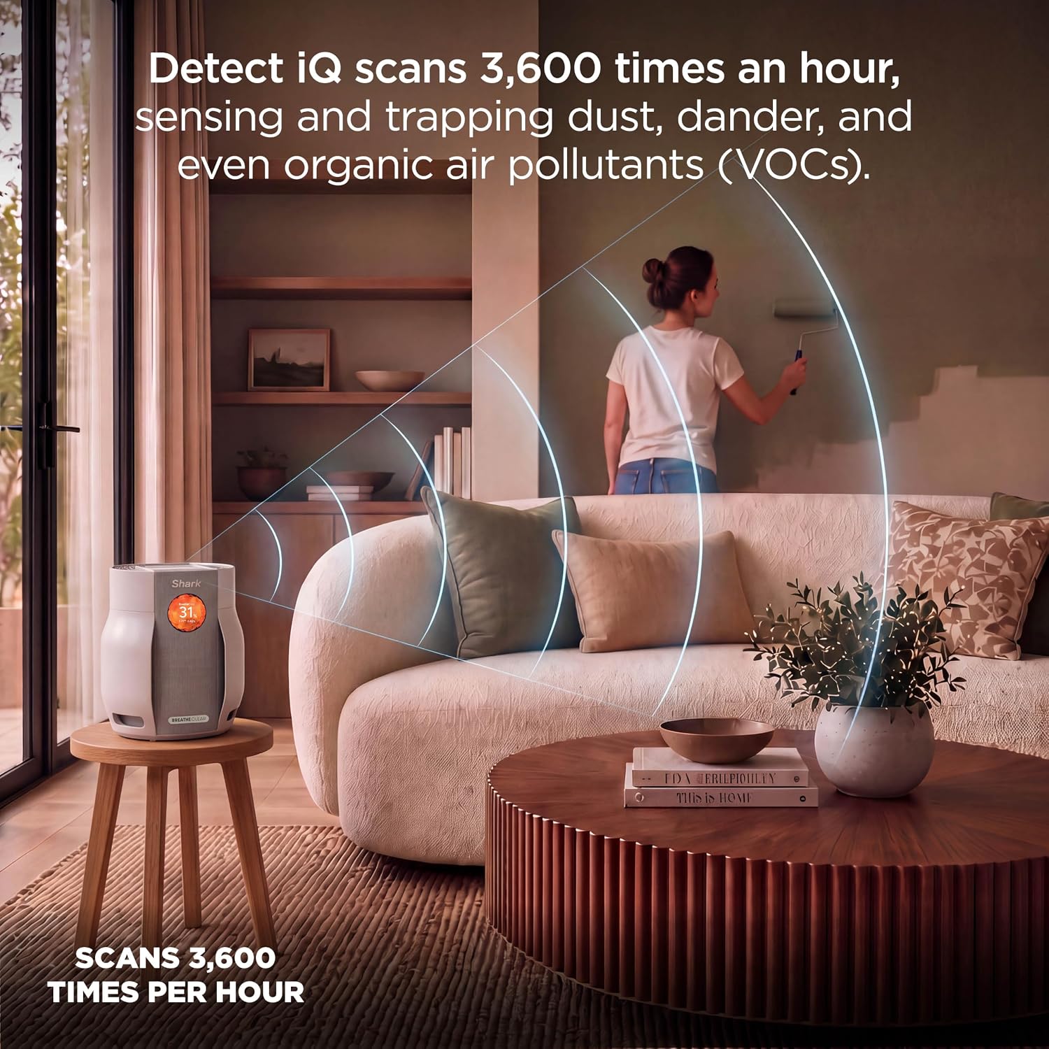 Thumbnail 4 de Shark BreatheClear Compact Pro: Smart, No-Fuss HEPA-Exceeding Air Purifier for Small Spaces