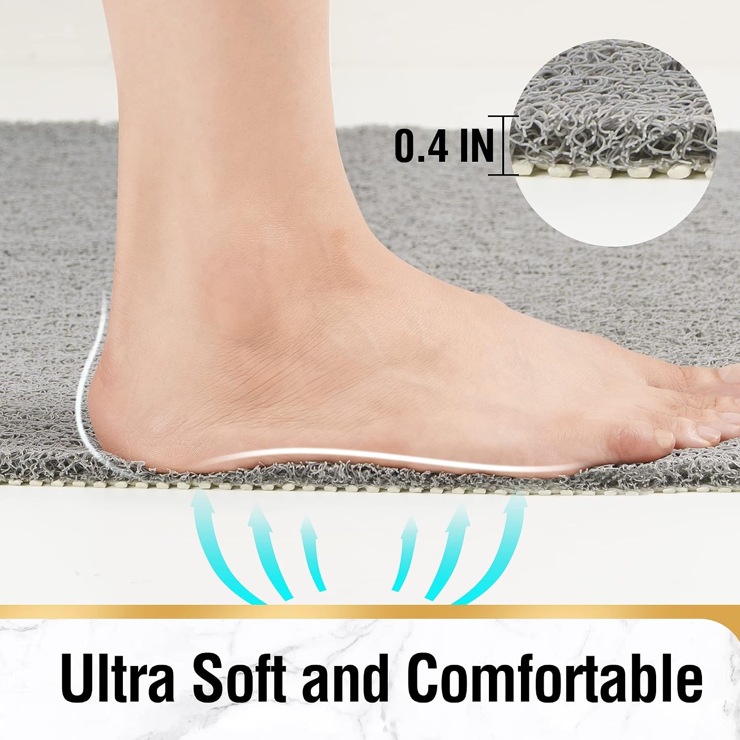 Detalle 2 de HITSlam Non Slip Shower Mat 120x40 cm