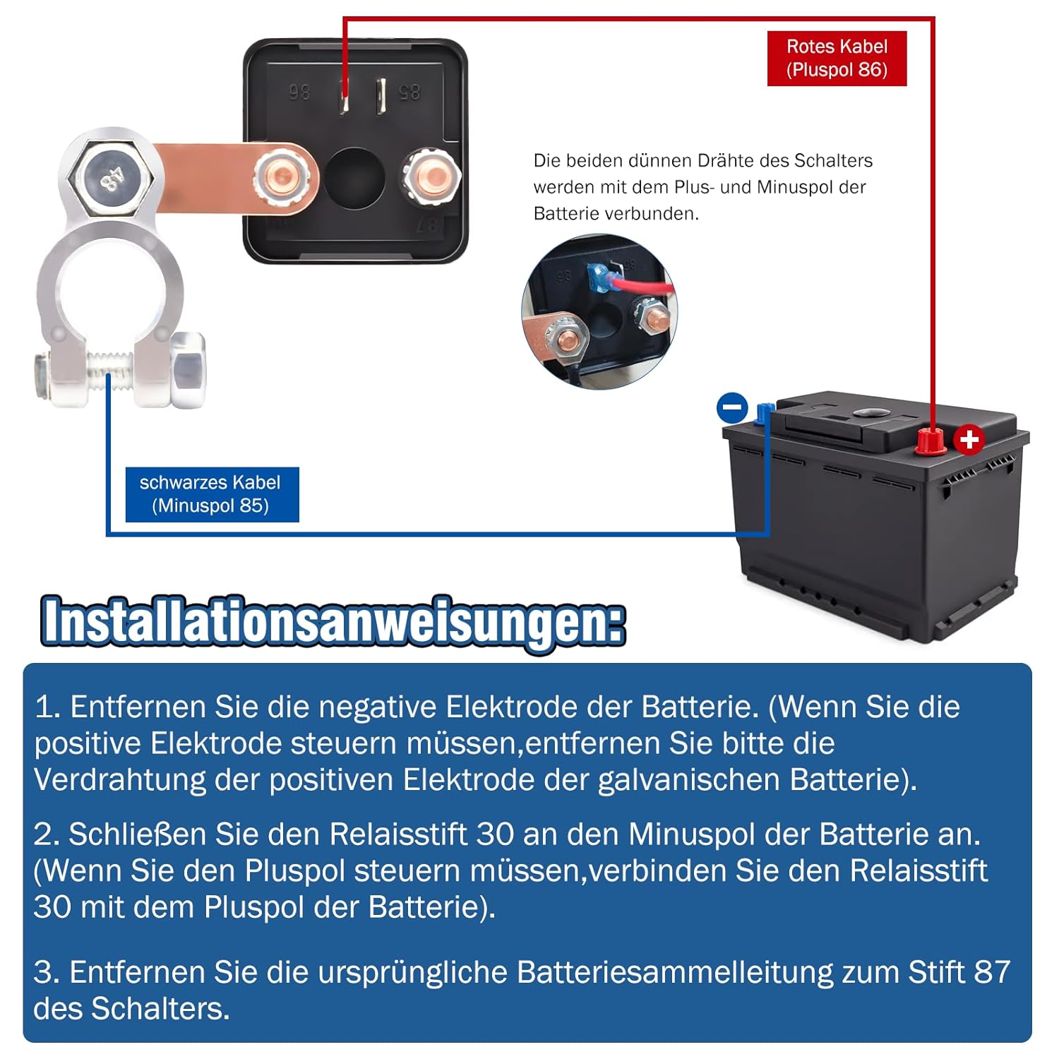 Detalle 2 de Coupe Circuit Batterie 12 V CC 200 A