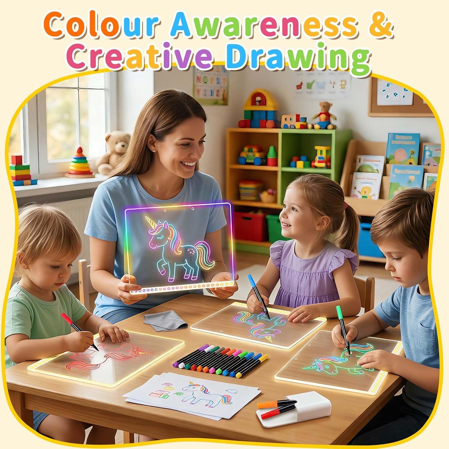 Detalle de Solorage LED drawing board 35 x 25cm