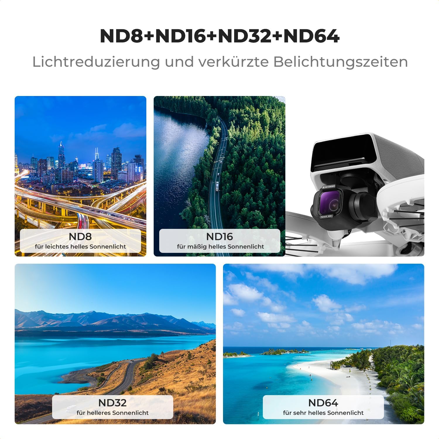 Thumbnail 2 de K&F CONCEPT ND Filter 6er DJI Flip