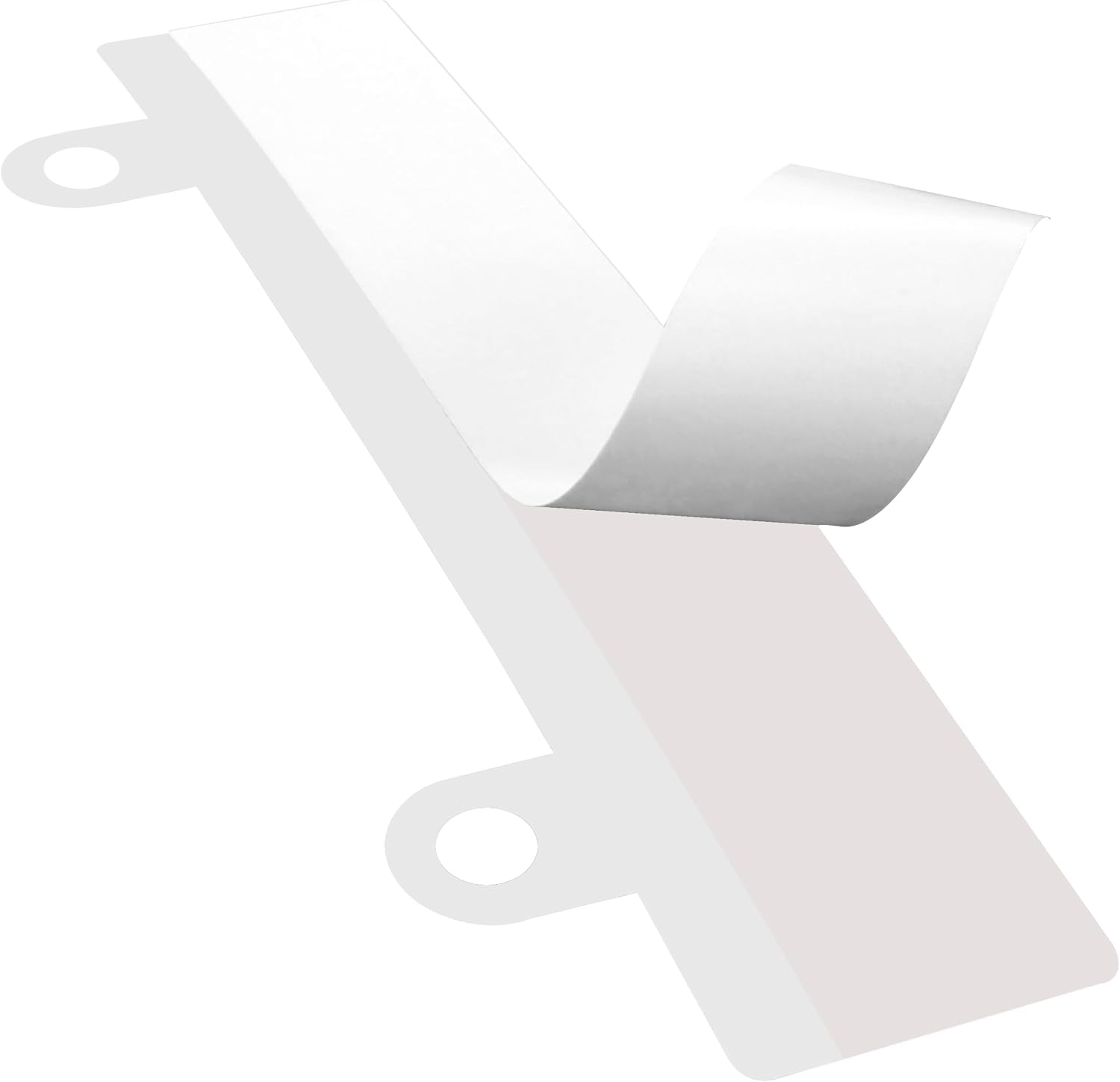 Detalle 2 de Bandes carnet à coller perforées – 122 x 25 mm, PVC transparent, lot de 10/100/500