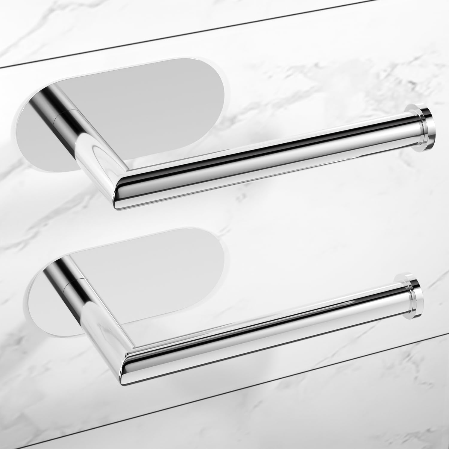 Thumbnail 6 de HITSLAM self-adhesive toilet roll holder (polished chrome, 304 stainless steel)