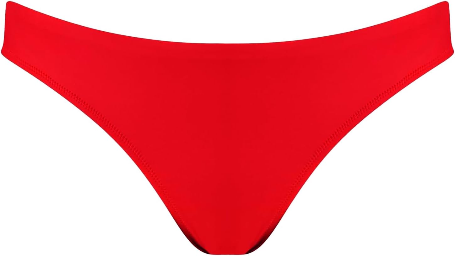 Detalle 2 de Puma Women's Brazilian Swimwear:-slip bikini parte inferiore mid-rise in tessuto riciclato, resistente al cloro