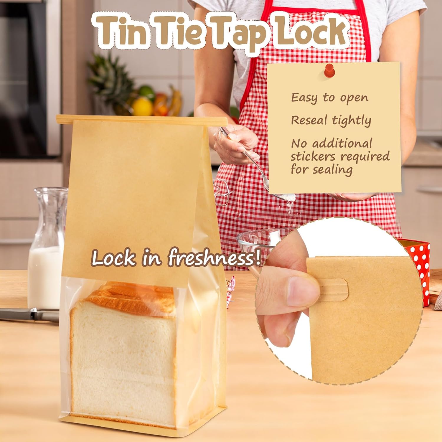 Detalle de HONKID Bakery Bags, 50 Pack