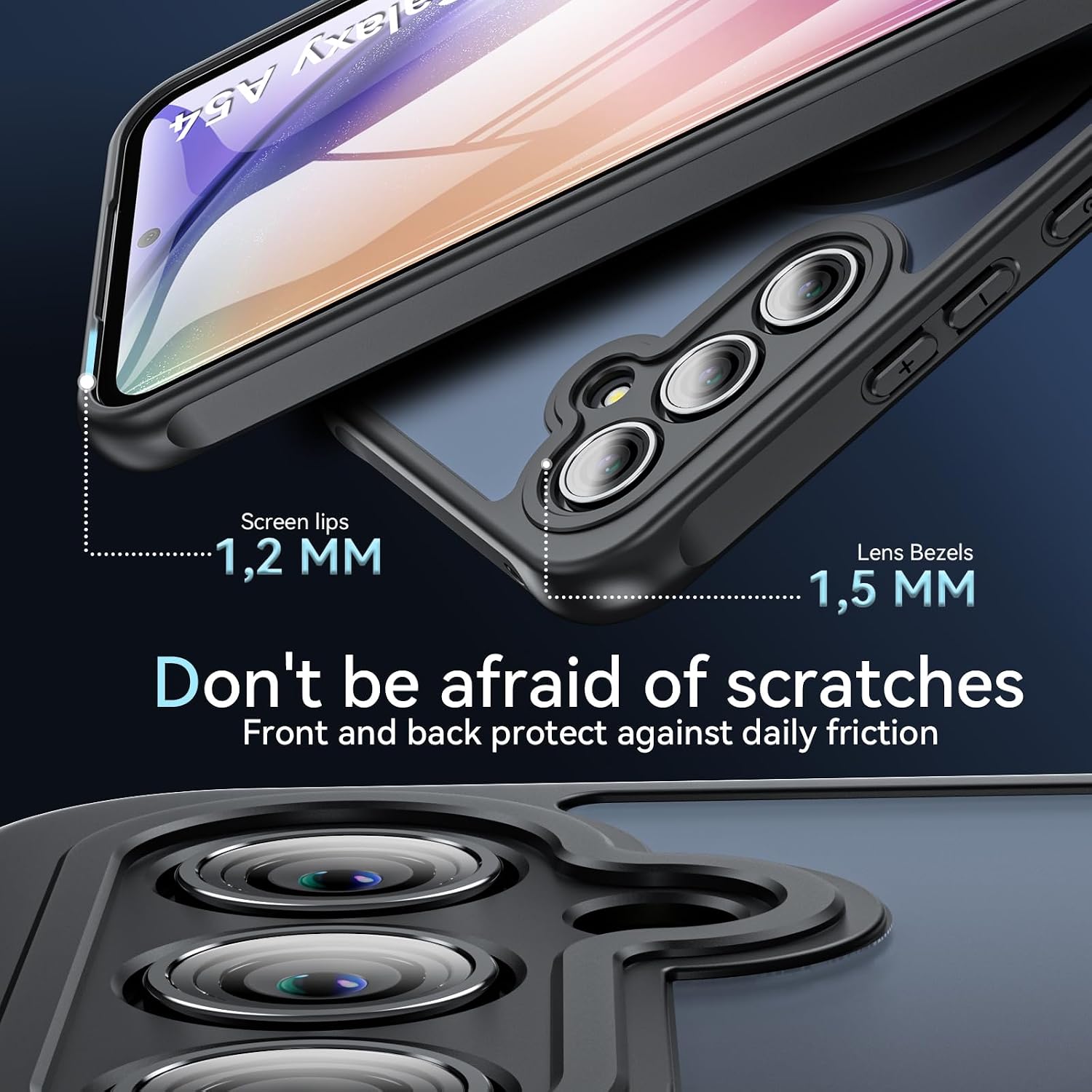 Thumbnail 5 de OWKEY Galaxy A54 5G Hülle Magnetisch Schwarz