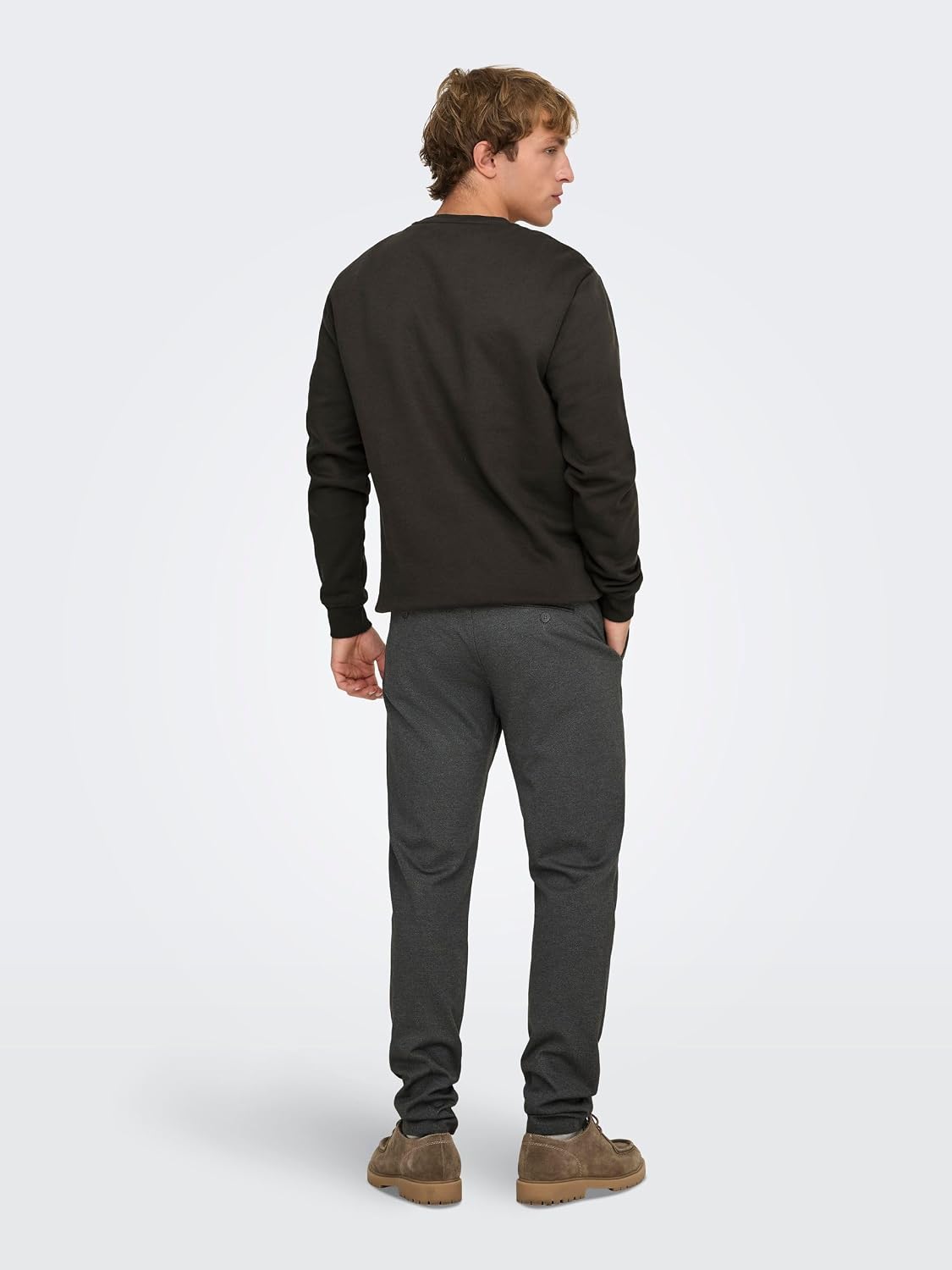Detalle de Only & Sons Onsmark Check Pants Hy Gw 9887 Noos Trouser – Slim Chino Trousers for Men