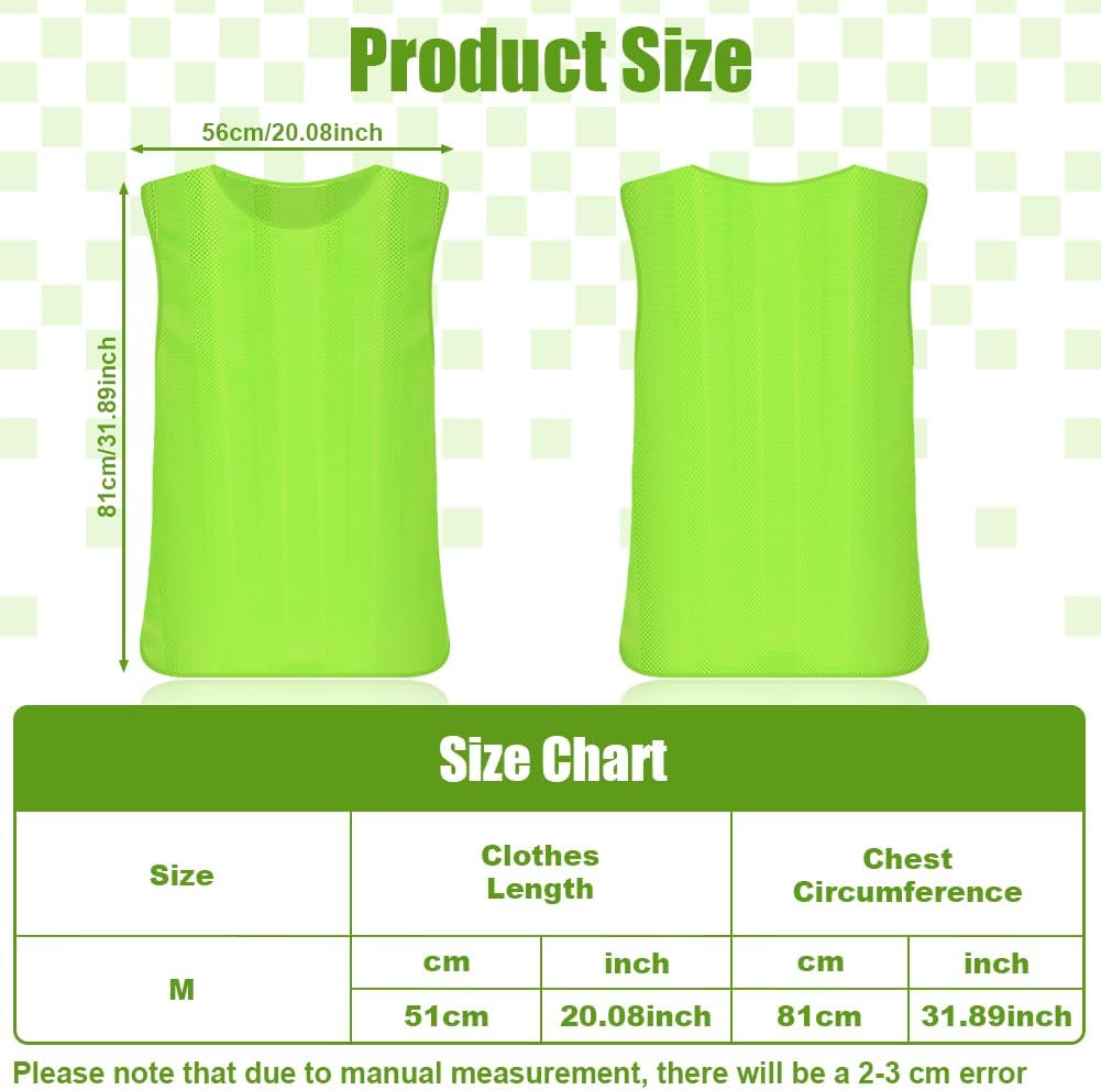 Detalle 2 de BSBUY 5231162 trainingshesjes, 6 stuks, fluorescerend groen mesh