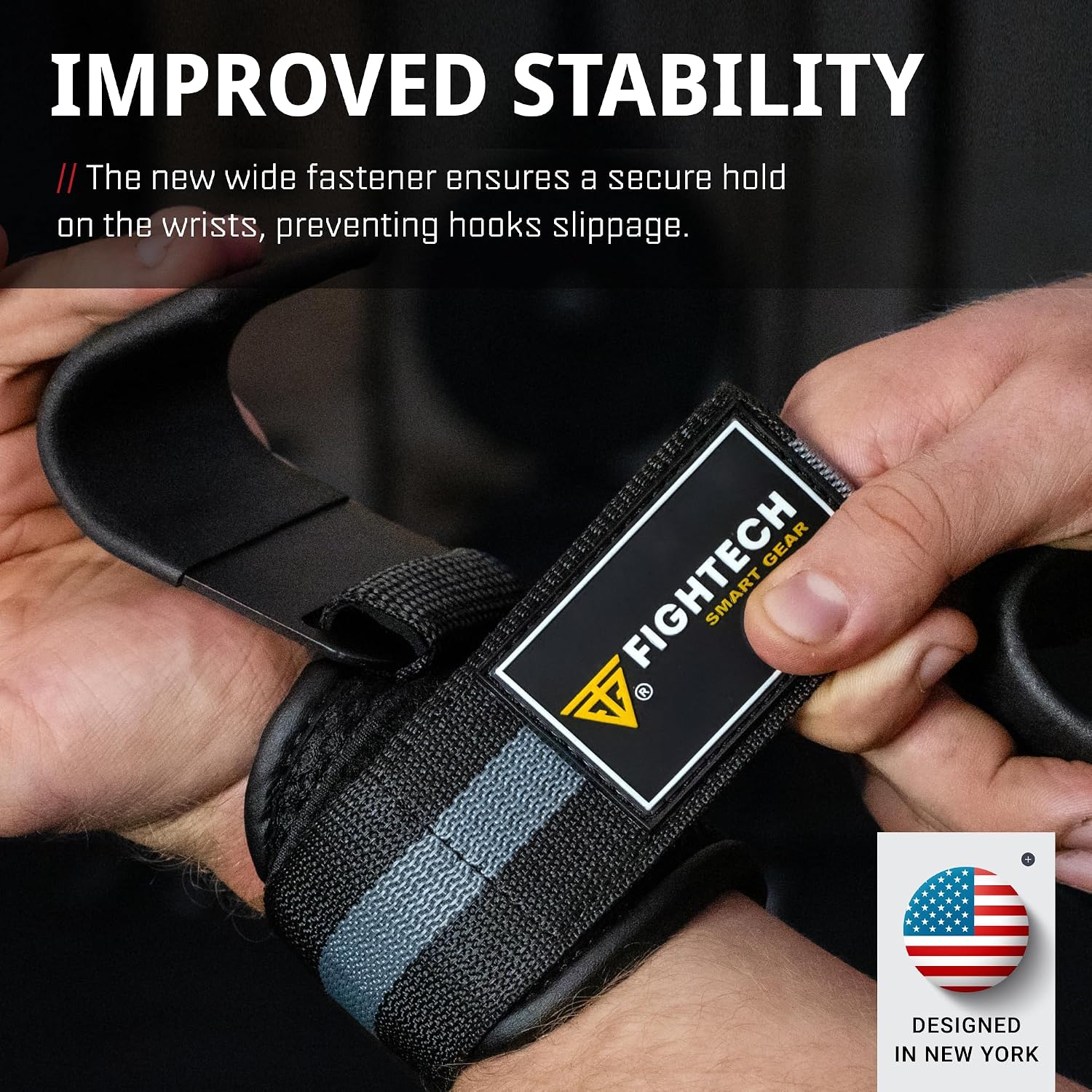 Detalle 2 de Weightlifting Hooks with 9.5 mm Neoprene Padding