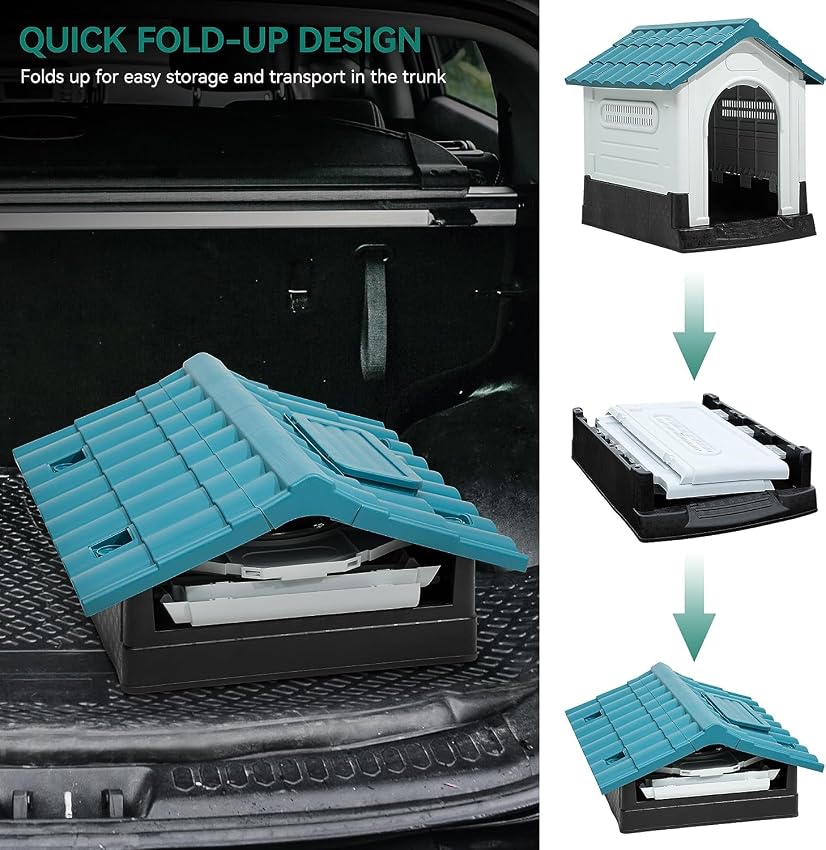 Detalle 2 de Lanco Caseta para Perros Grandes 105×89×98 cm