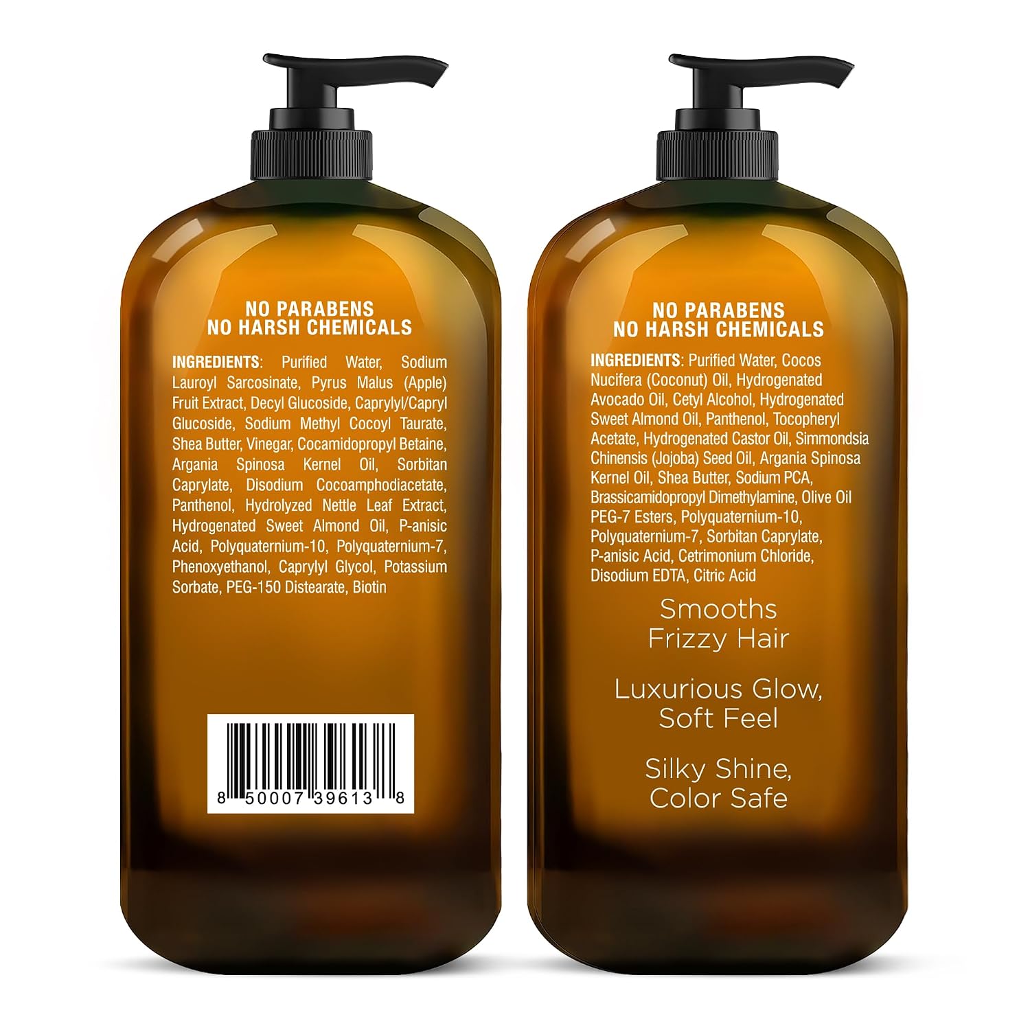 Detalle de Majestic Pure Apple Cider Vinegar Shampoo & Avocado Coconut Conditioner Set (Sulfate-Free) – 2 x 16 fl oz