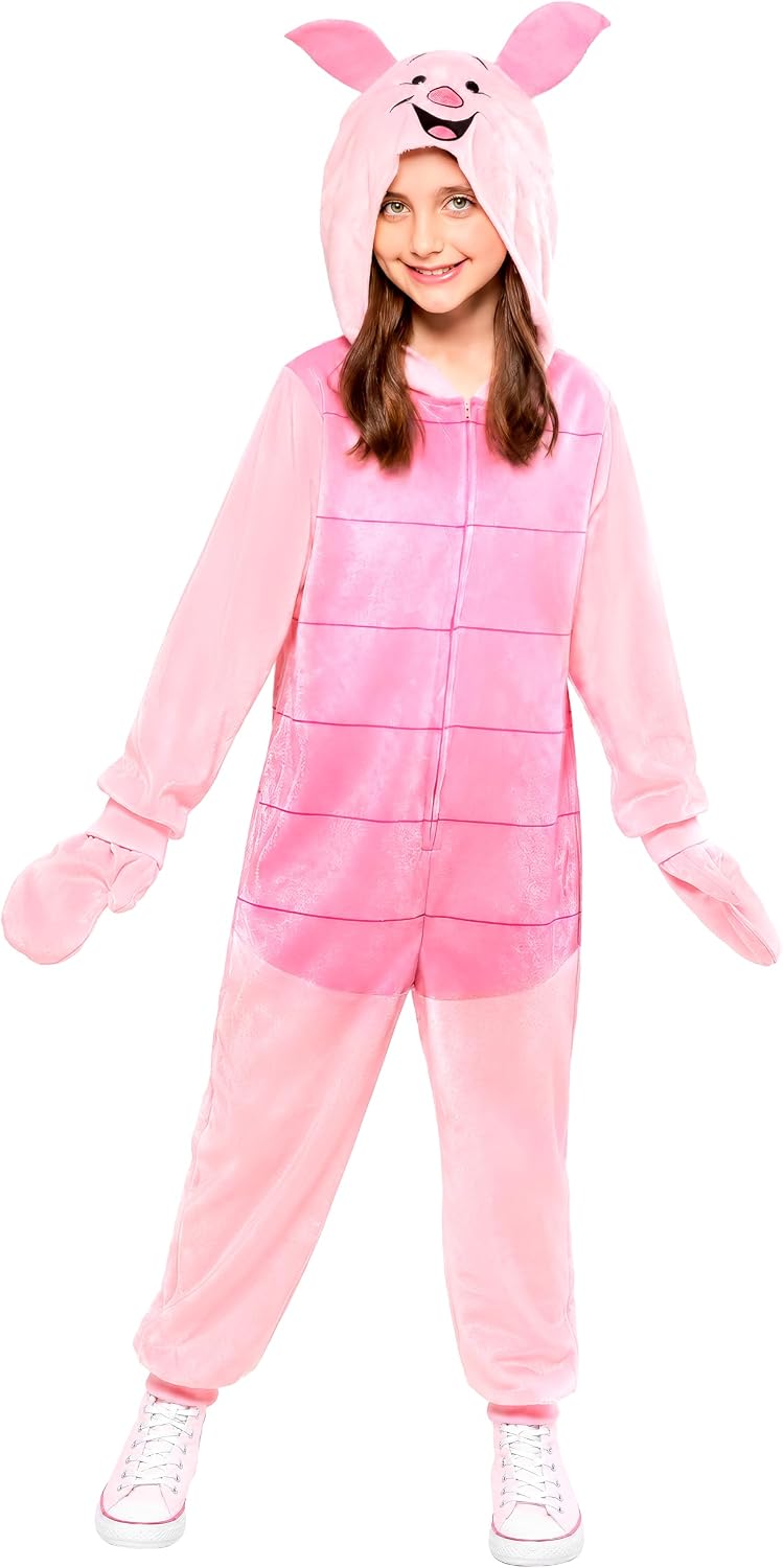 Detalle de Party City Disney Winnie the Pooh Piglet Zipster Costume for Kids
