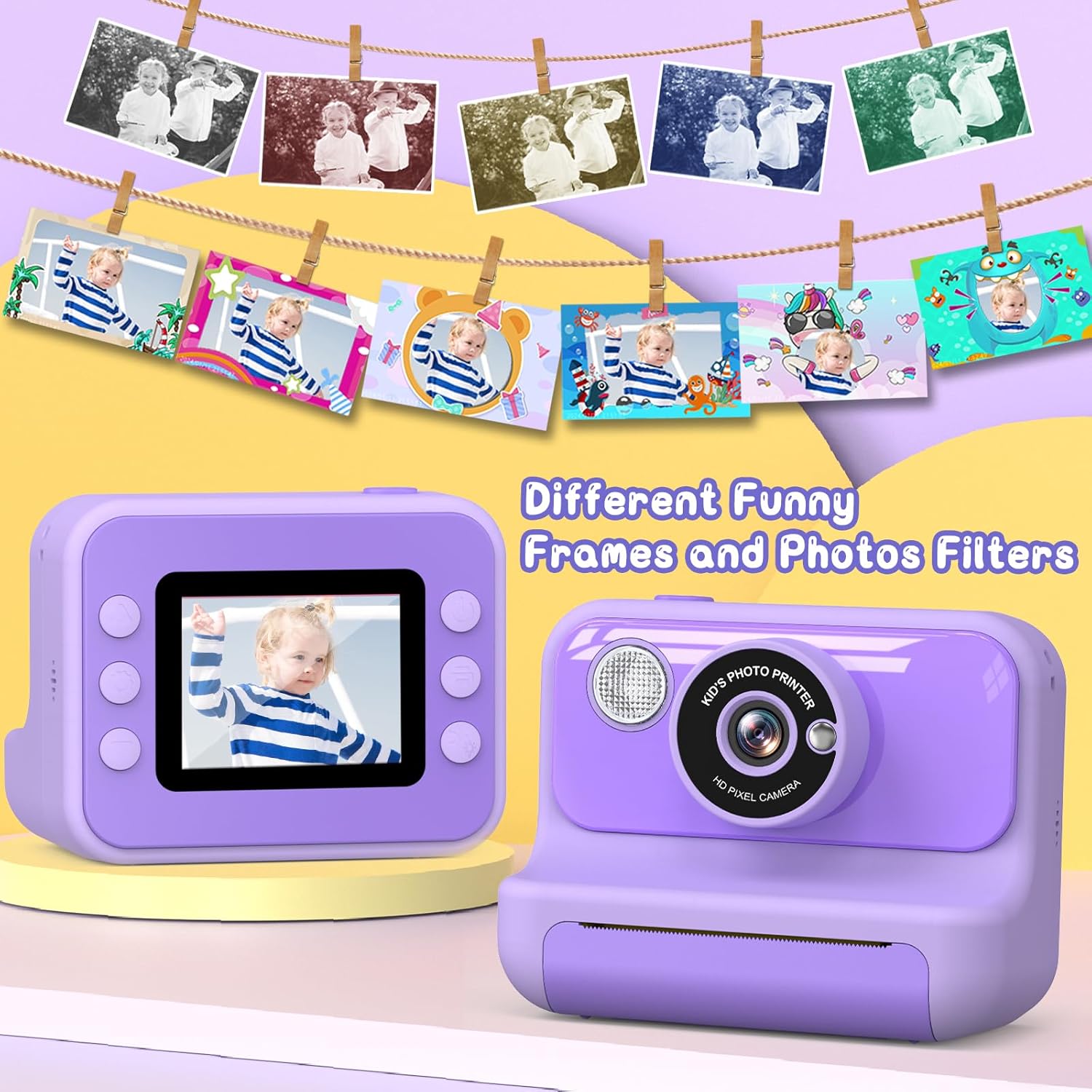 Thumbnail 2 de Appareil photo instantané enfant 2,4 pouces