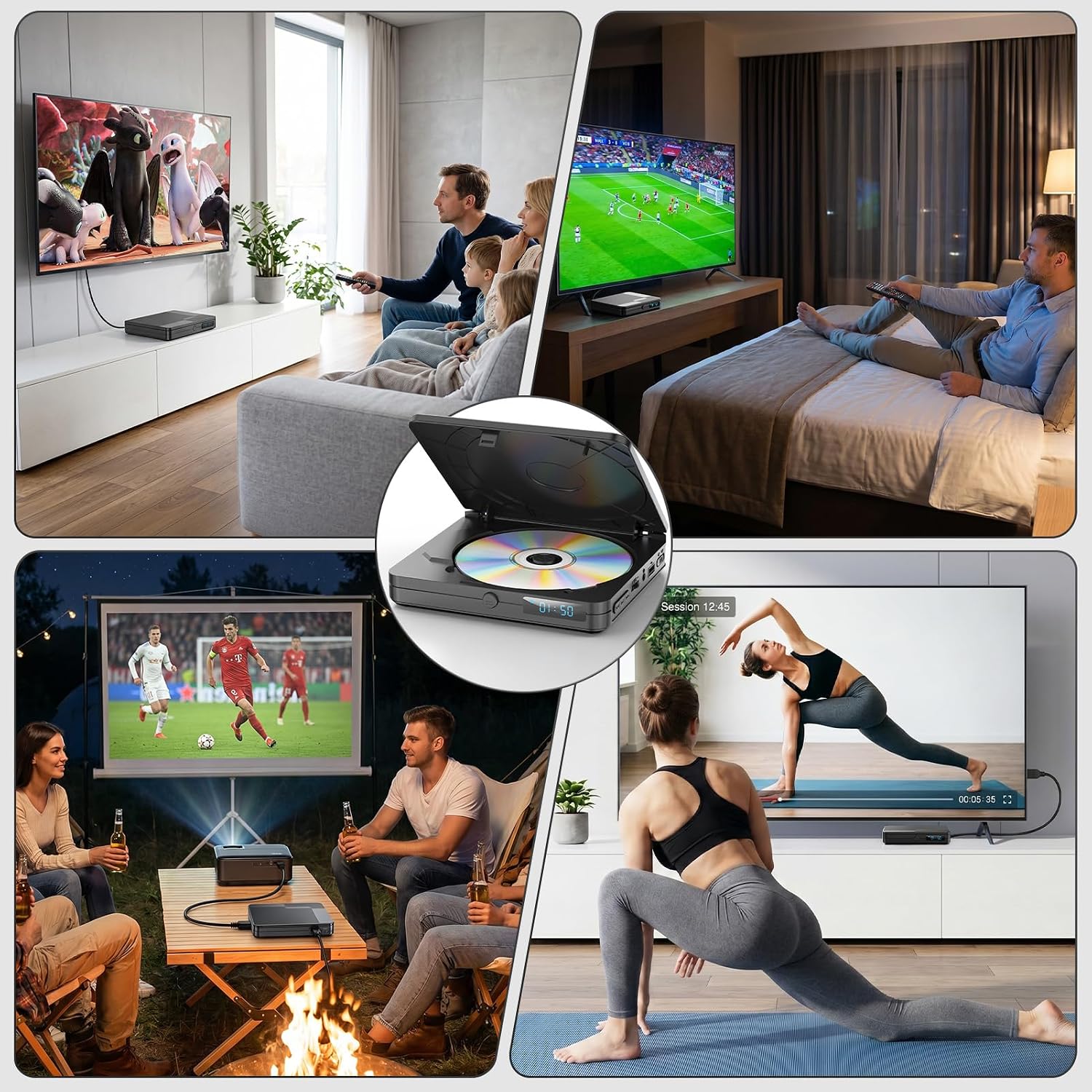Thumbnail 6 de Timzeit DVD Player für Fernseher – kompakt, vielseitig und regionfrei