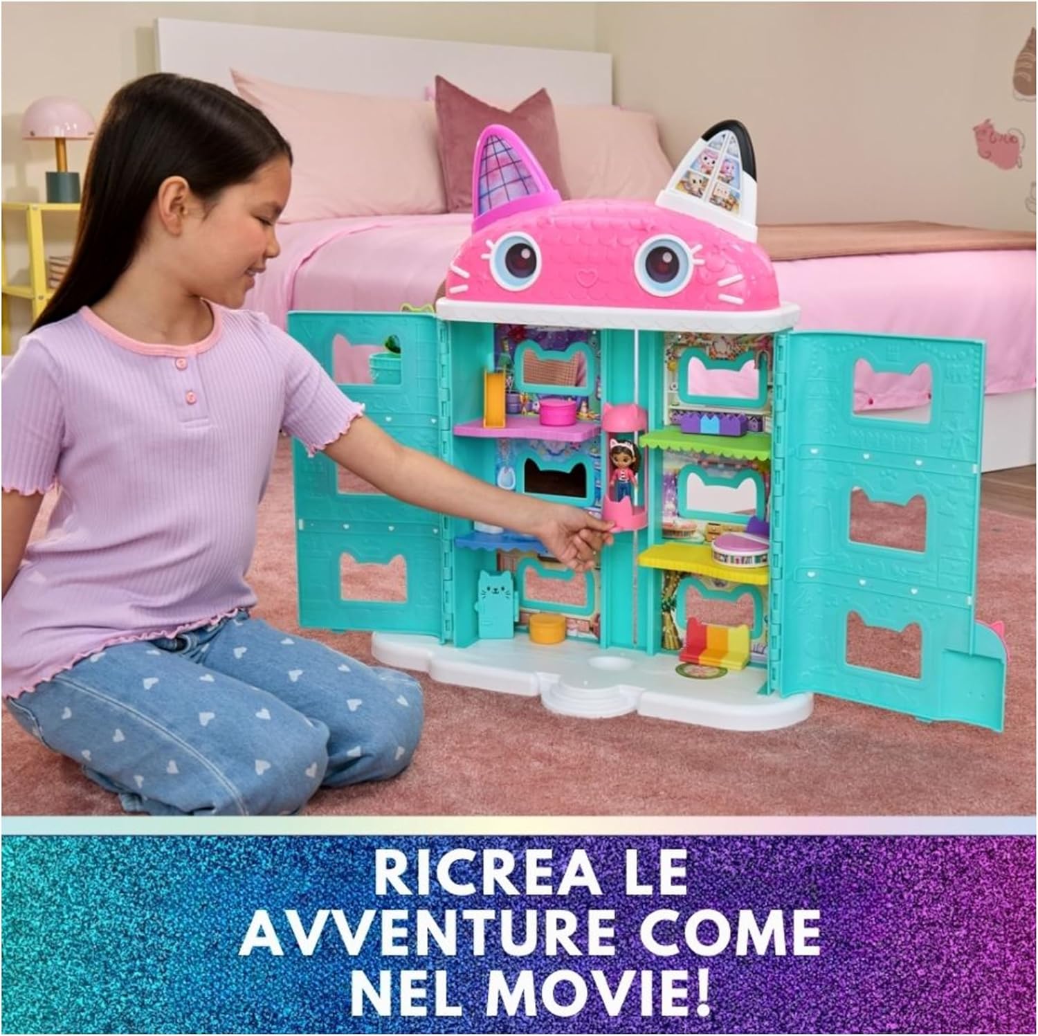 Thumbnail 4 de Gabby’s Dollhouse The Movie: La Casa delle Bambole di Gabby – altezza 60 cm, 3+ anni