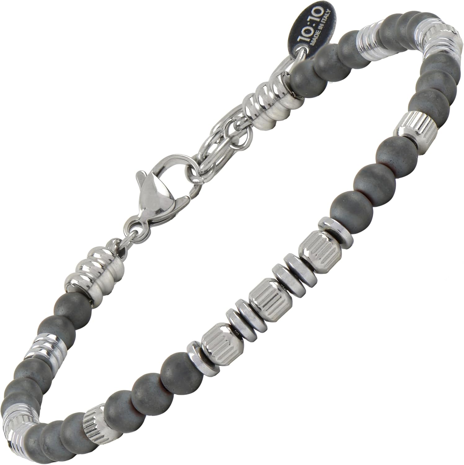 Thumbnail 6 de 10:10 Bracciale Uomo Pietre Naturali 4 mm