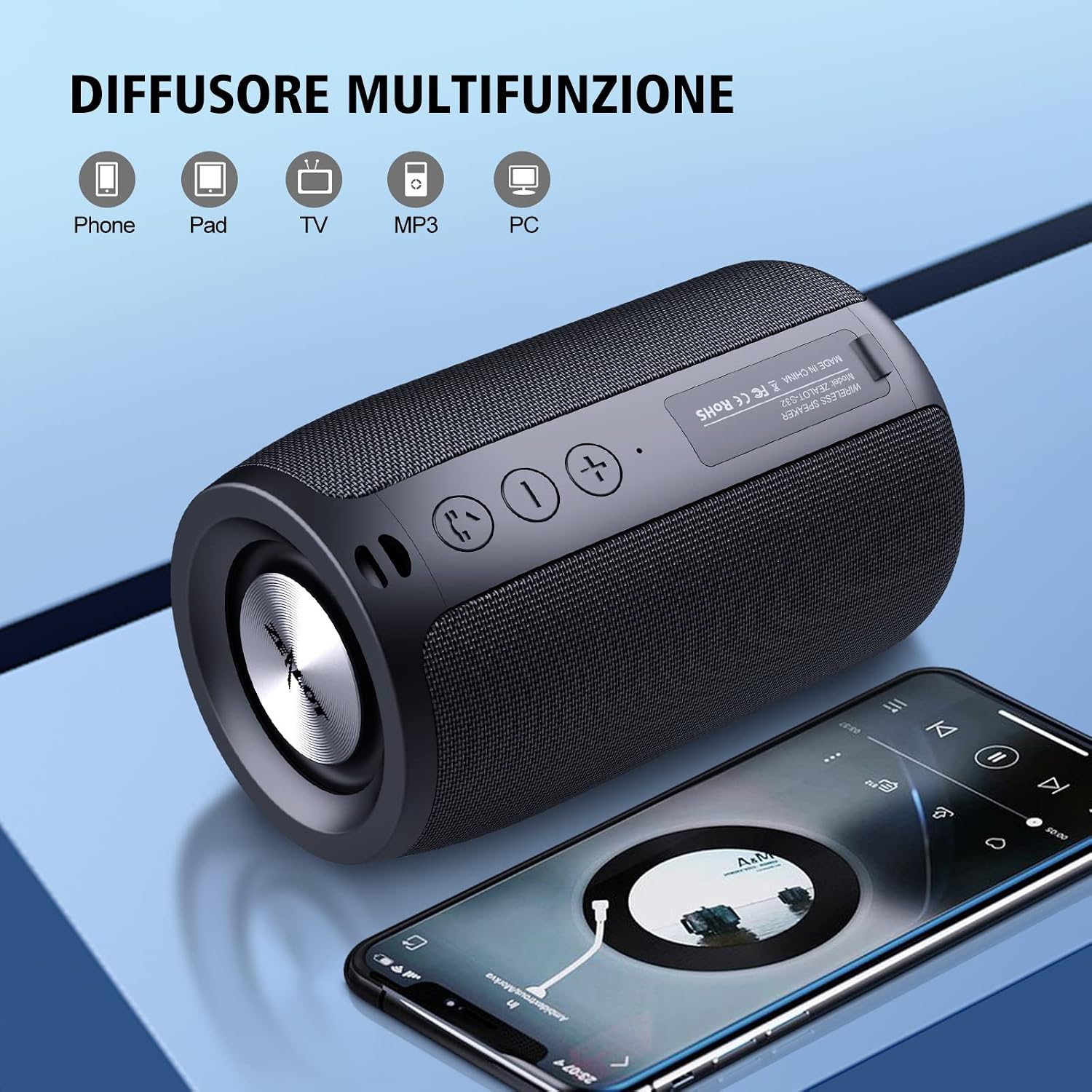 Detalle de Zealot S32 Cassa Bluetooth 1500 min 🔊