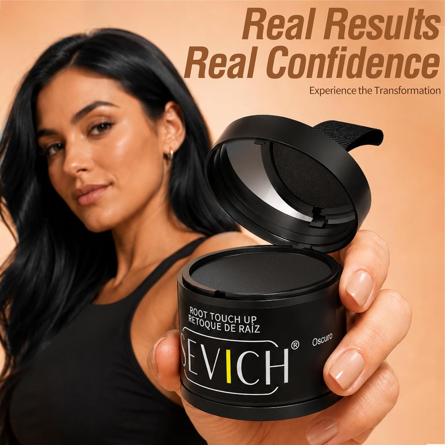 Thumbnail 6 de SEVICH Hairline Powder, 10g Dark Brown Root Touch-Up with Brush