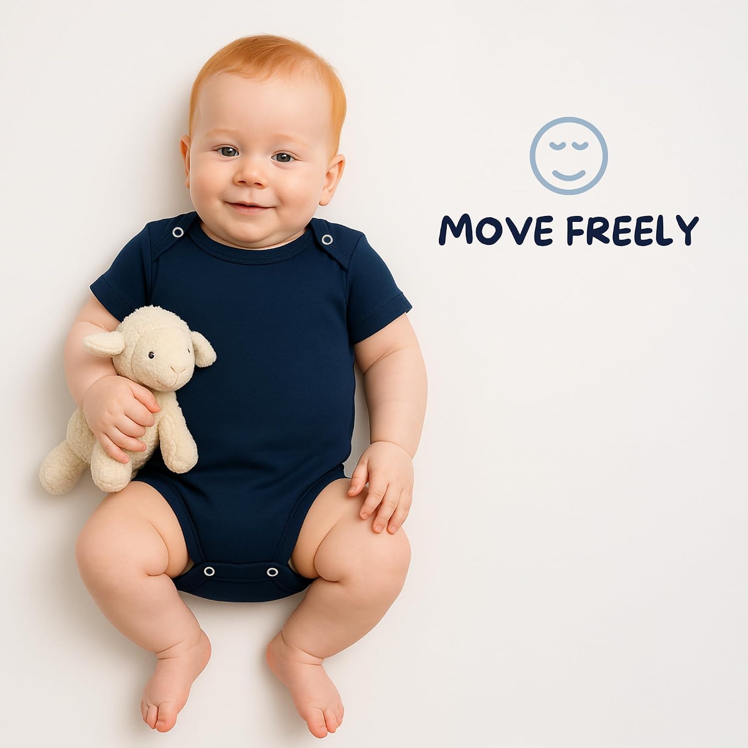 Thumbnail 4 de rise&Raba Baby Bodysuit 3 Pack (0–4 Years) in 100% Organic Cotton – Half Sleeve Unisex Onesies
