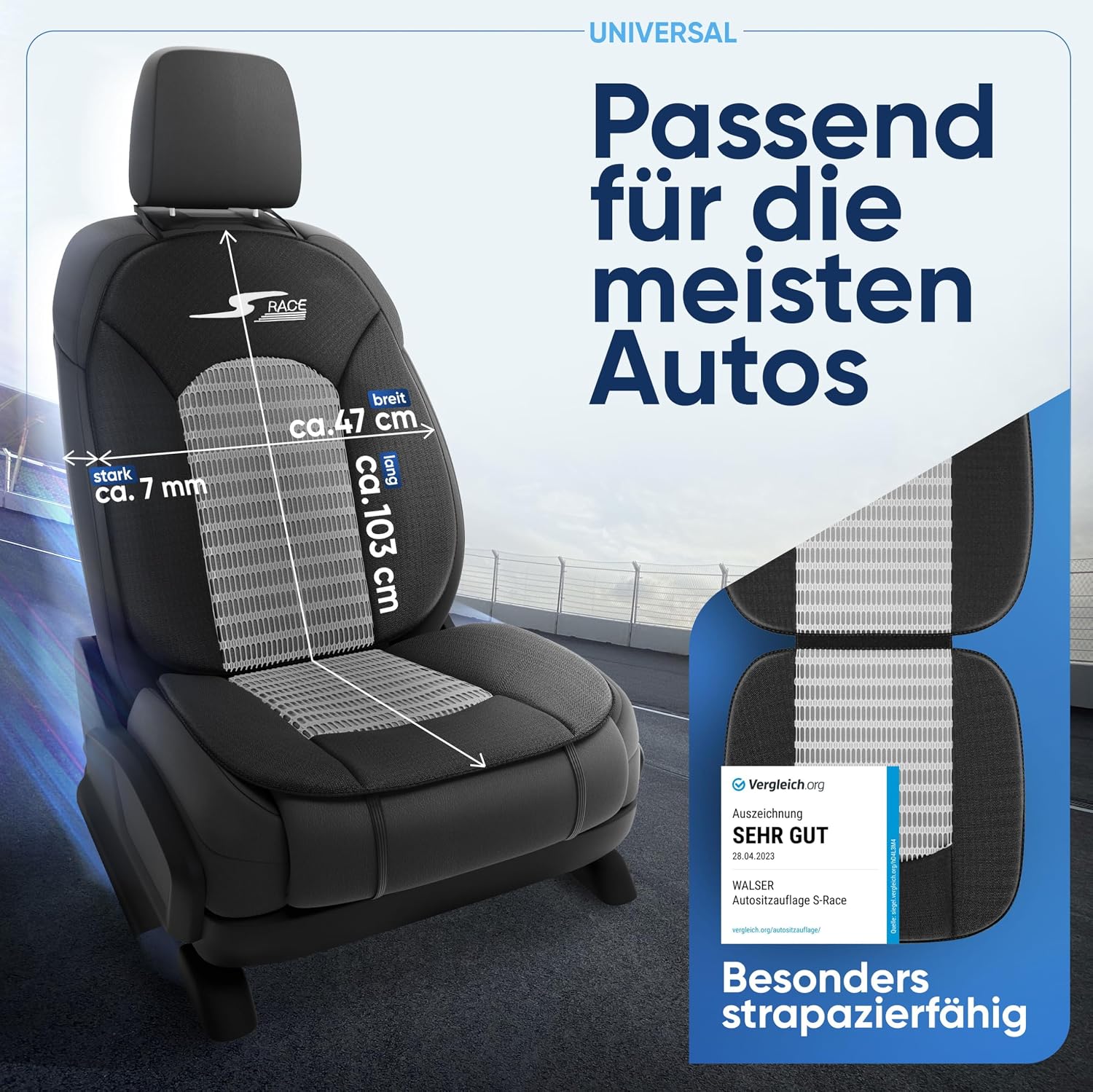 Thumbnail 3 de Walser S-Race Auto-Sitzauflage