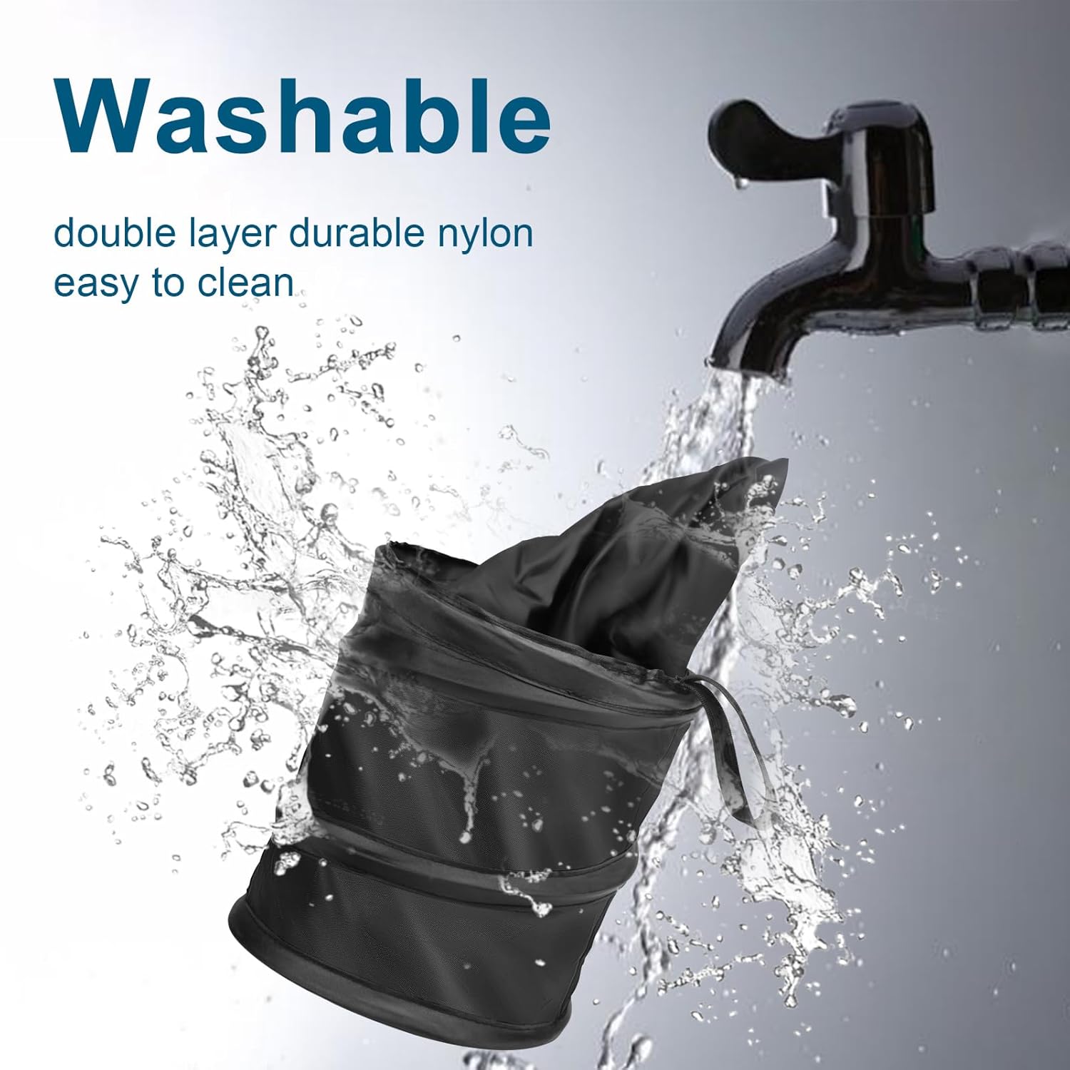 Detalle 2 de Kincown Car Trash Can: Mini Collapsible 2-Pack ๐