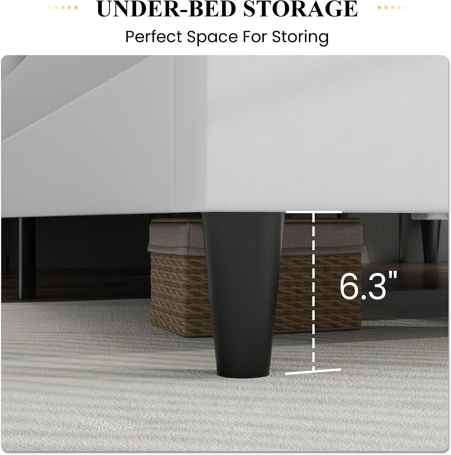 Thumbnail 6 de SHA CERLIN Full Bed Frame, Velvet