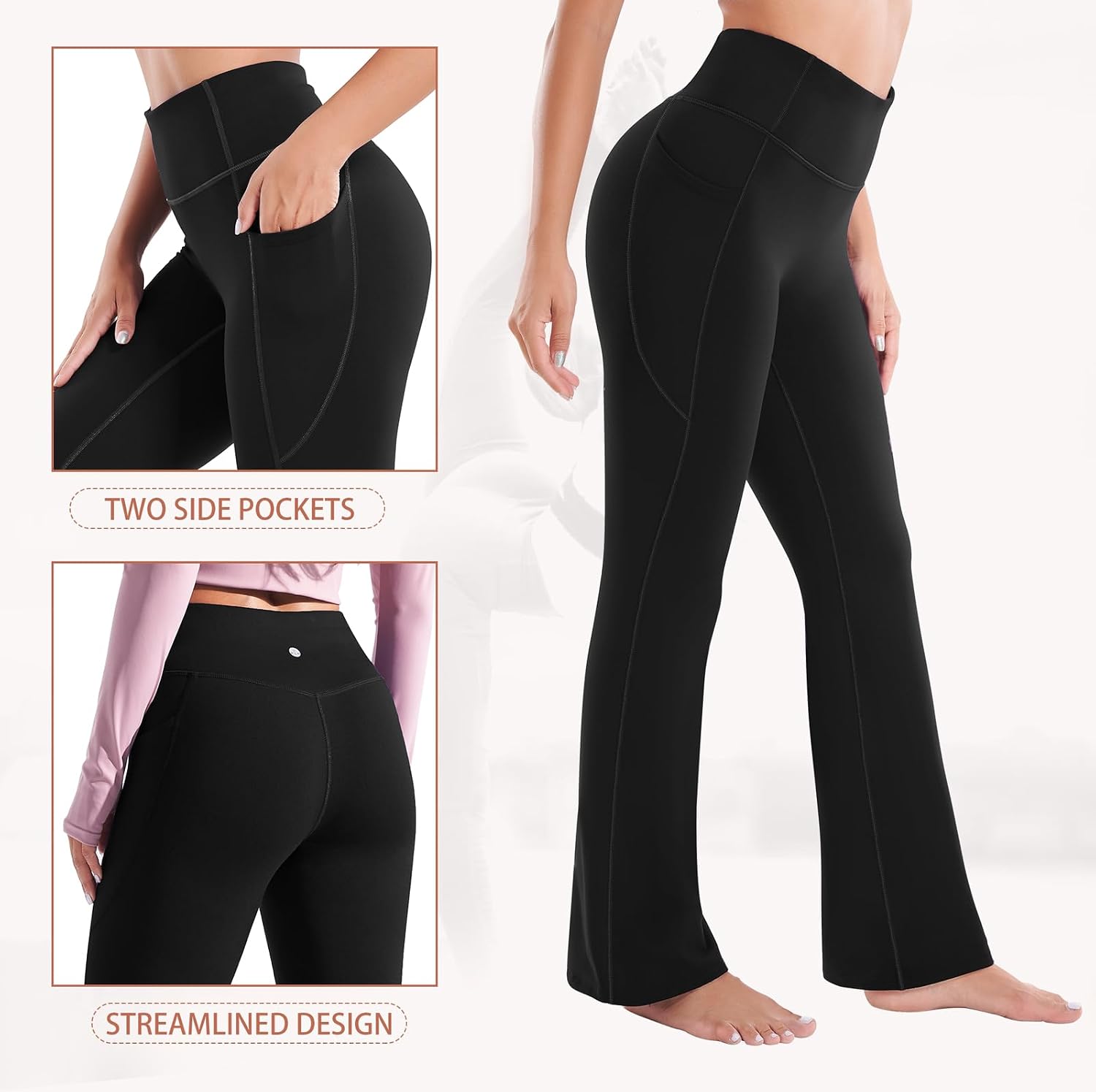 Detalle de Heathyoga Fleece-Lined Thermal Leggings