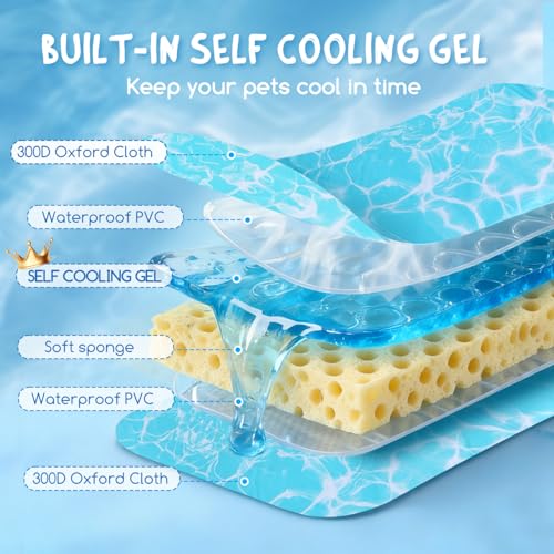 Thumbnail 6 de Nobleza Manta Cama Refrescante para perros y gatos (77x50 cm) con almohada cervical y gel auto-refrigerante
