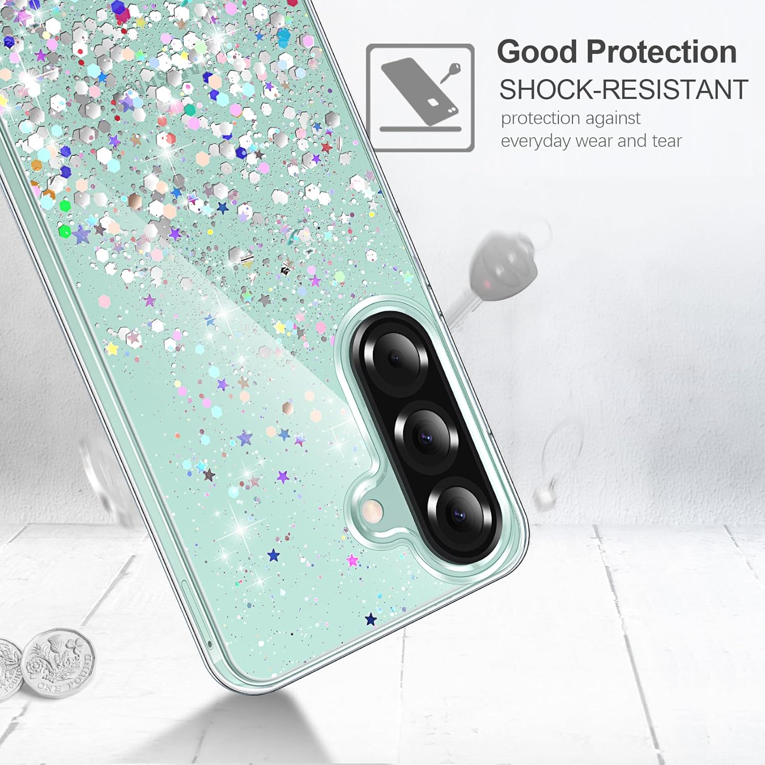 Thumbnail 3 de Galaxy A26 5G glitter case, TPU TPU